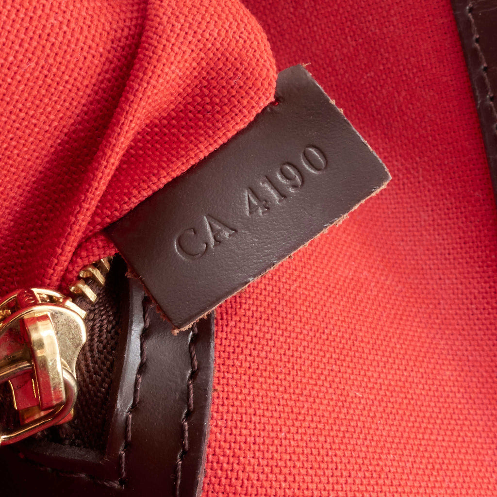 Louis Vuitto Cabas Rivington Damier Ebene Canvas Bag