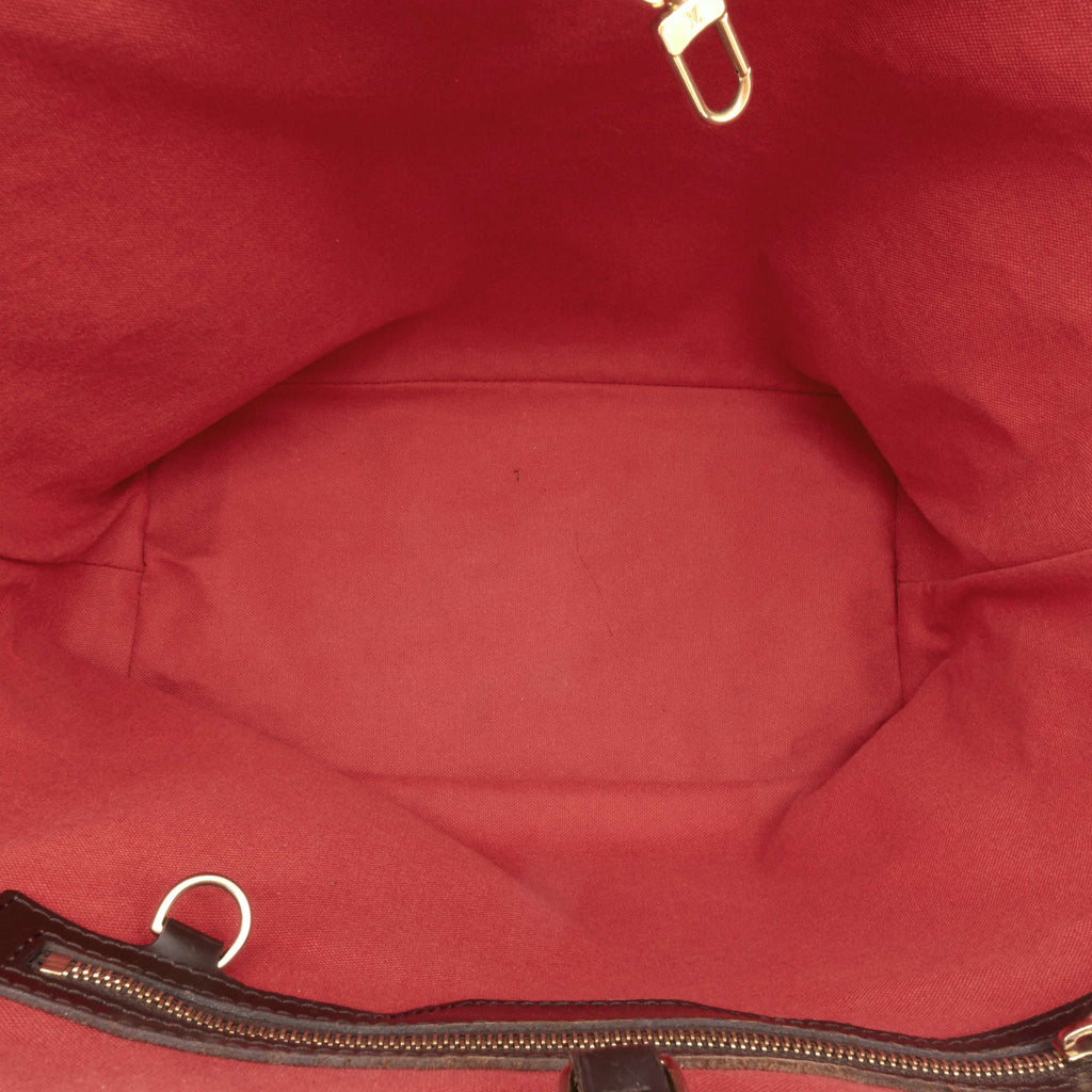 Louis Vuitto Cabas Rivington Damier Ebene Canvas Bag