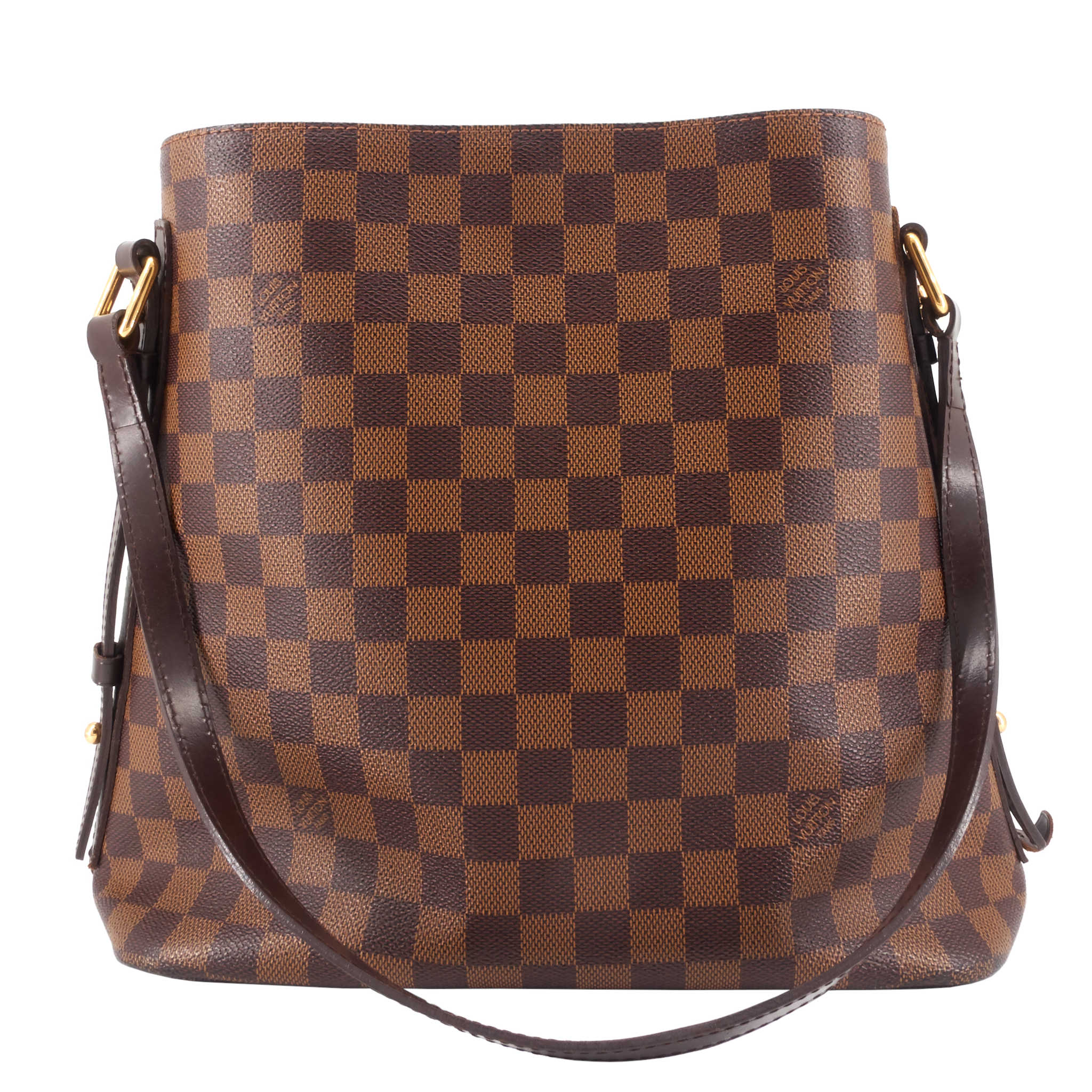 Louis Vuitto Cabas Rivington Damier Ebene Canvas Bag
