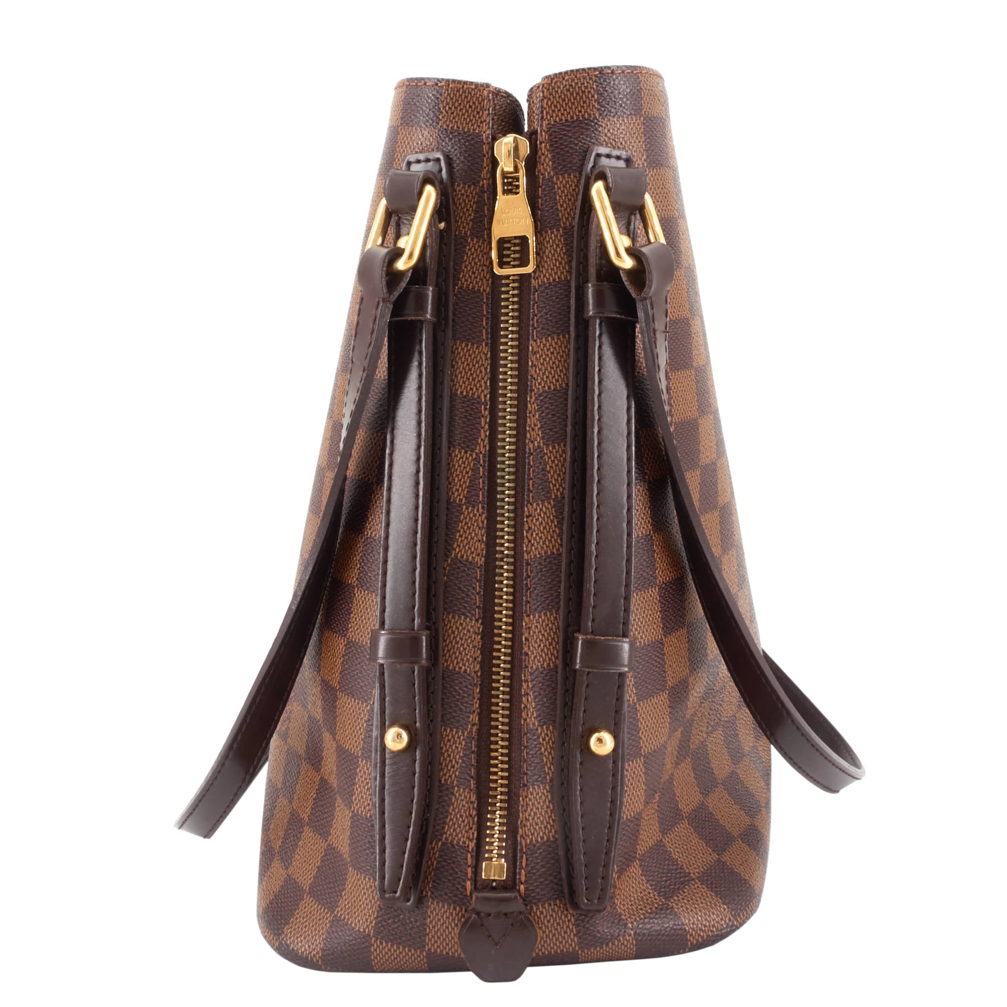 Louis Vuitto Cabas Rivington Damier Ebene Canvas Bag
