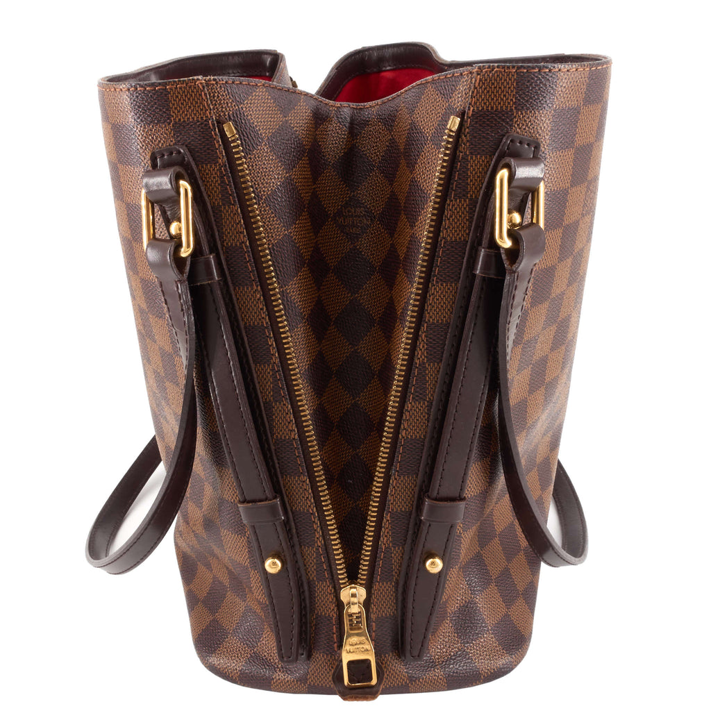 Louis Vuitto Cabas Rivington Damier Ebene Canvas Bag