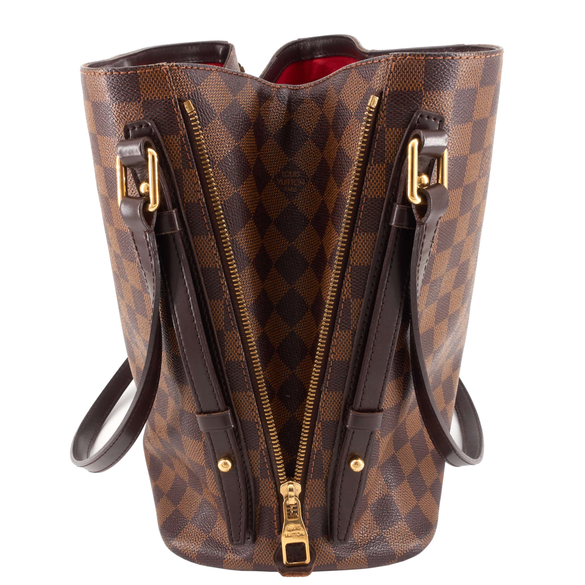 Louis Vuitto Cabas Rivington Damier Ebene Canvas Bag