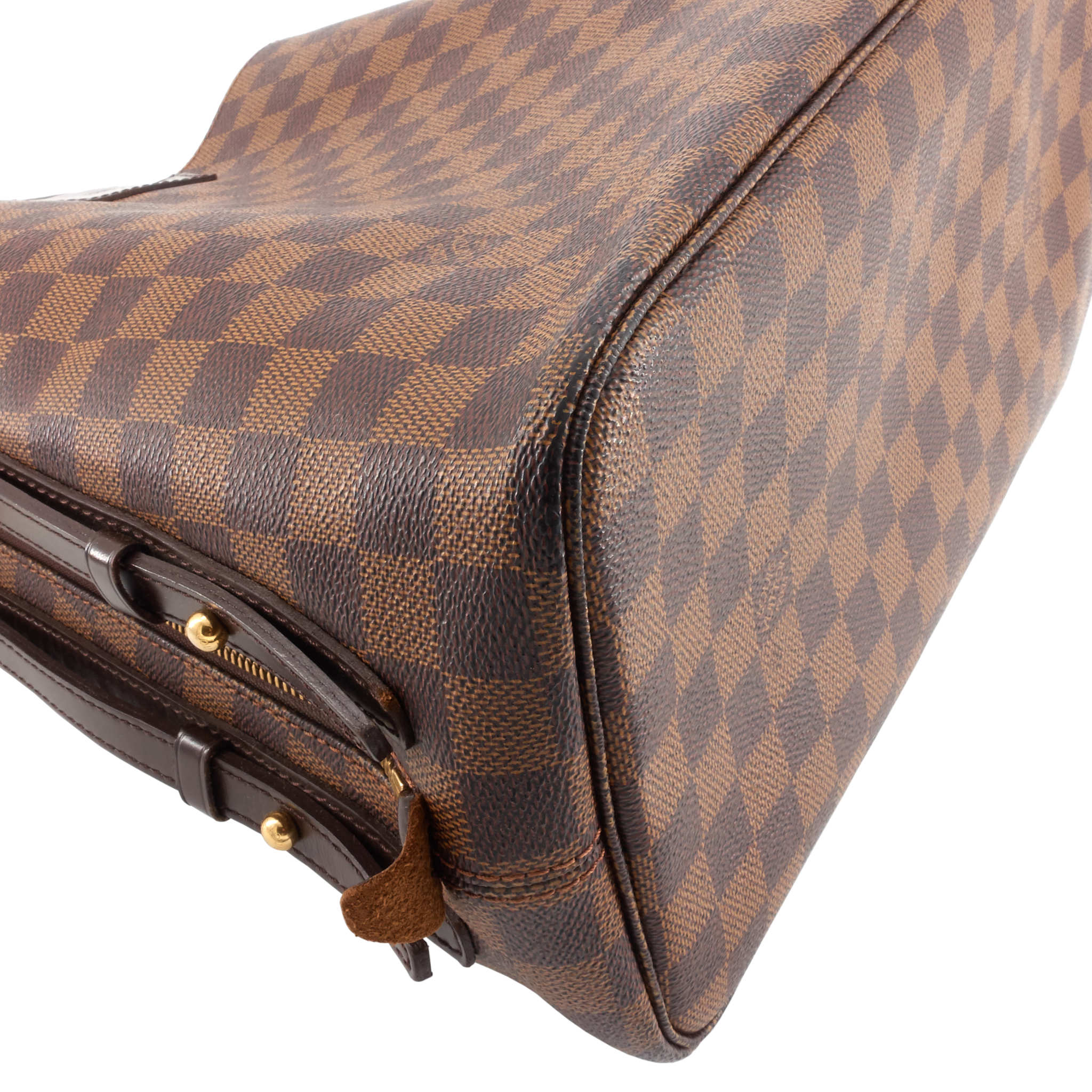 Louis Vuitto Cabas Rivington Damier Ebene Canvas Bag