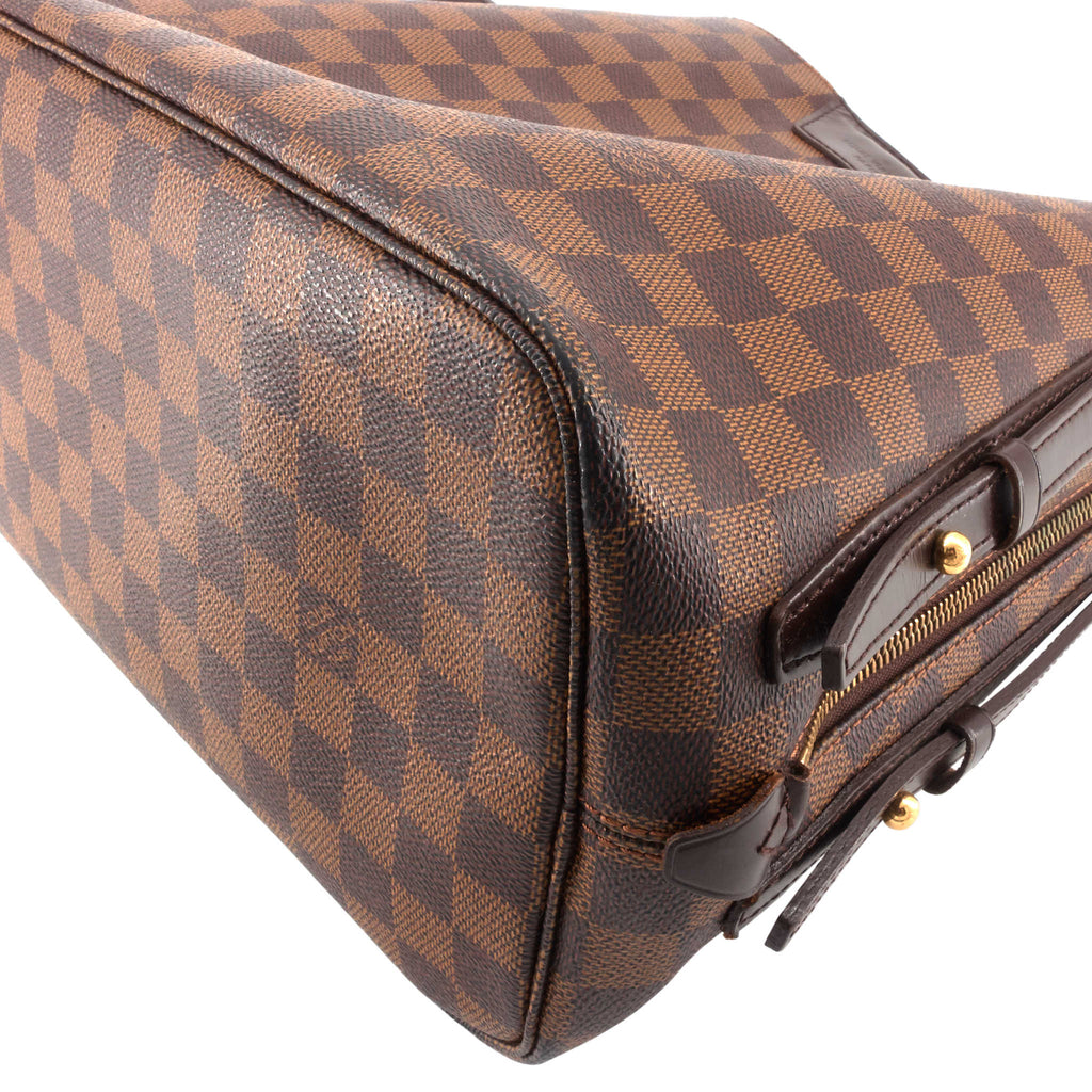 Louis Vuitto Cabas Rivington Damier Ebene Canvas Bag