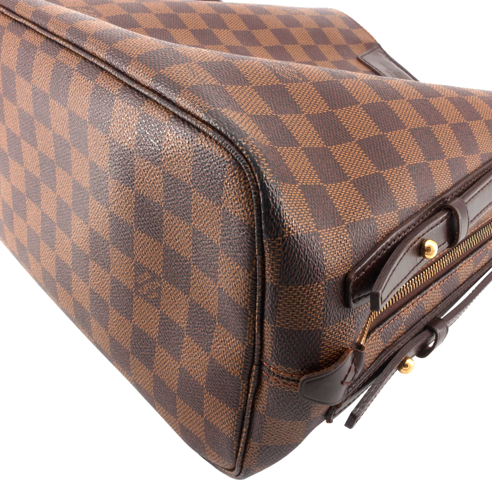 Louis Vuitto Cabas Rivington Damier Ebene Canvas Bag