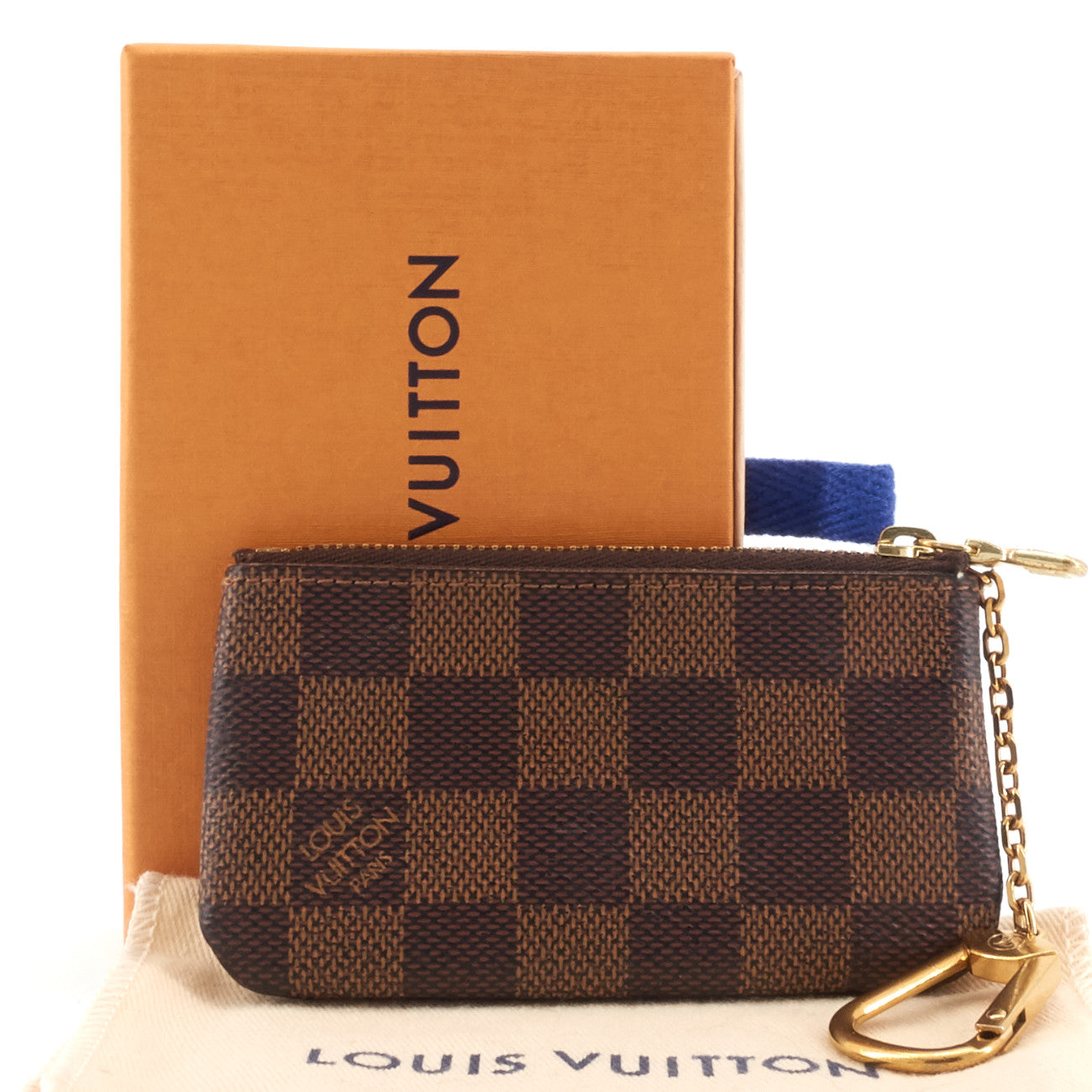 Louis Vuitto Damier Ebene Canvas Key Pouch