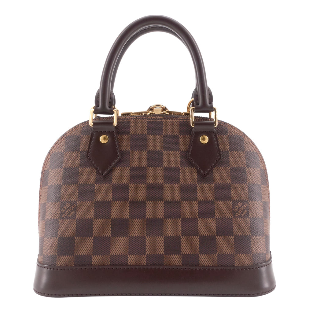 Louis Vuitto Alma BB Damier Ebene Canvas Handbag