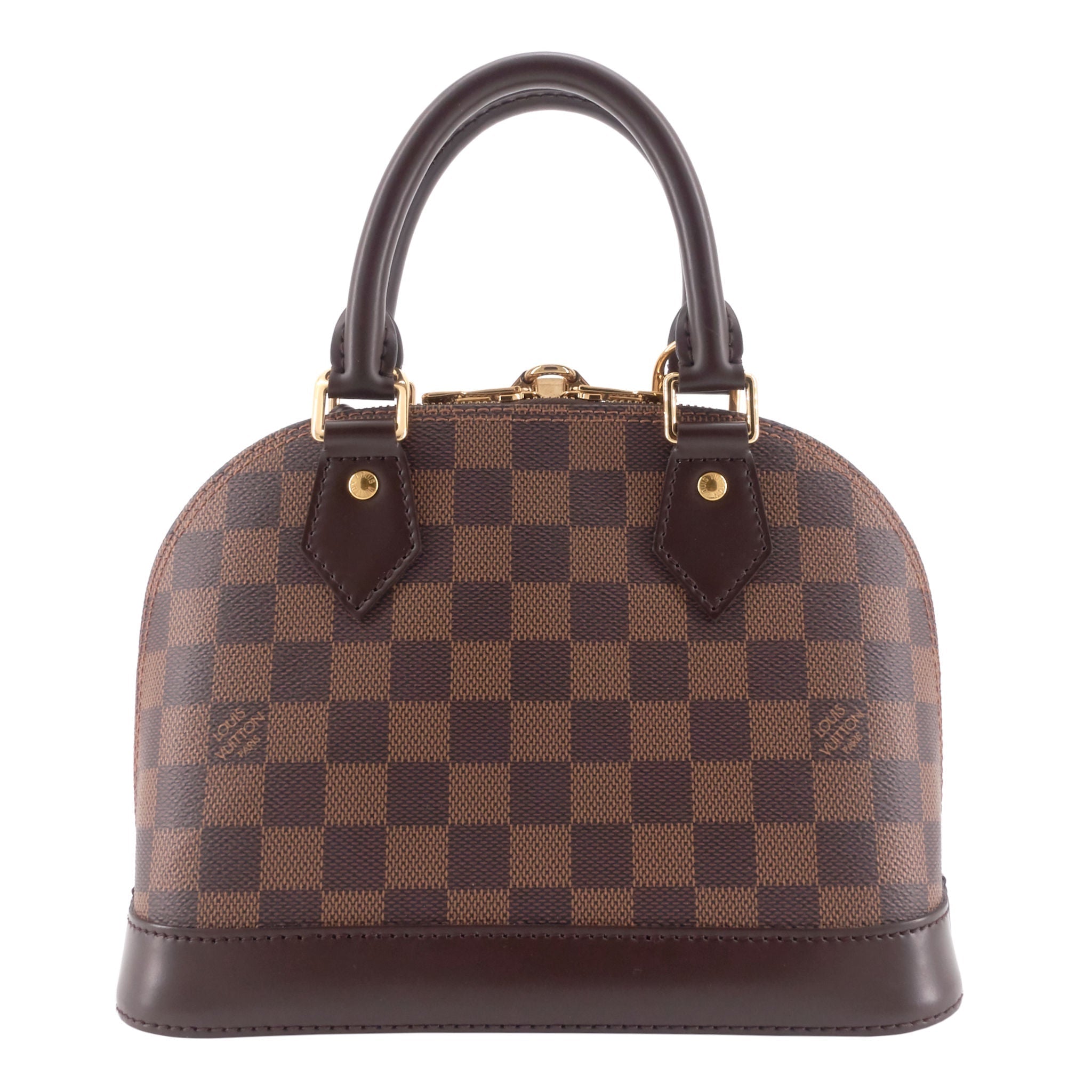 Louis Vuitto Alma BB Damier Ebene Canvas Handbag