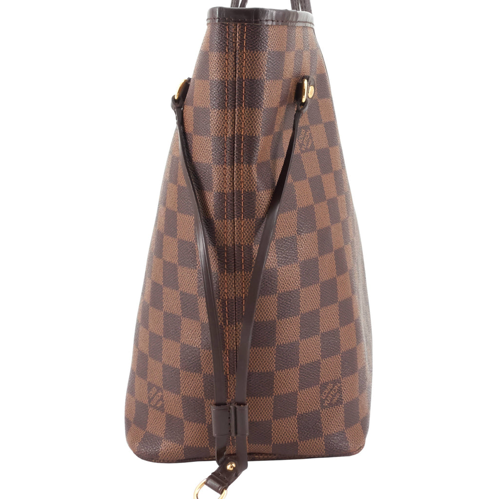 Louis Vuitto Neverfull MM Damier Ebene Canvas Bag