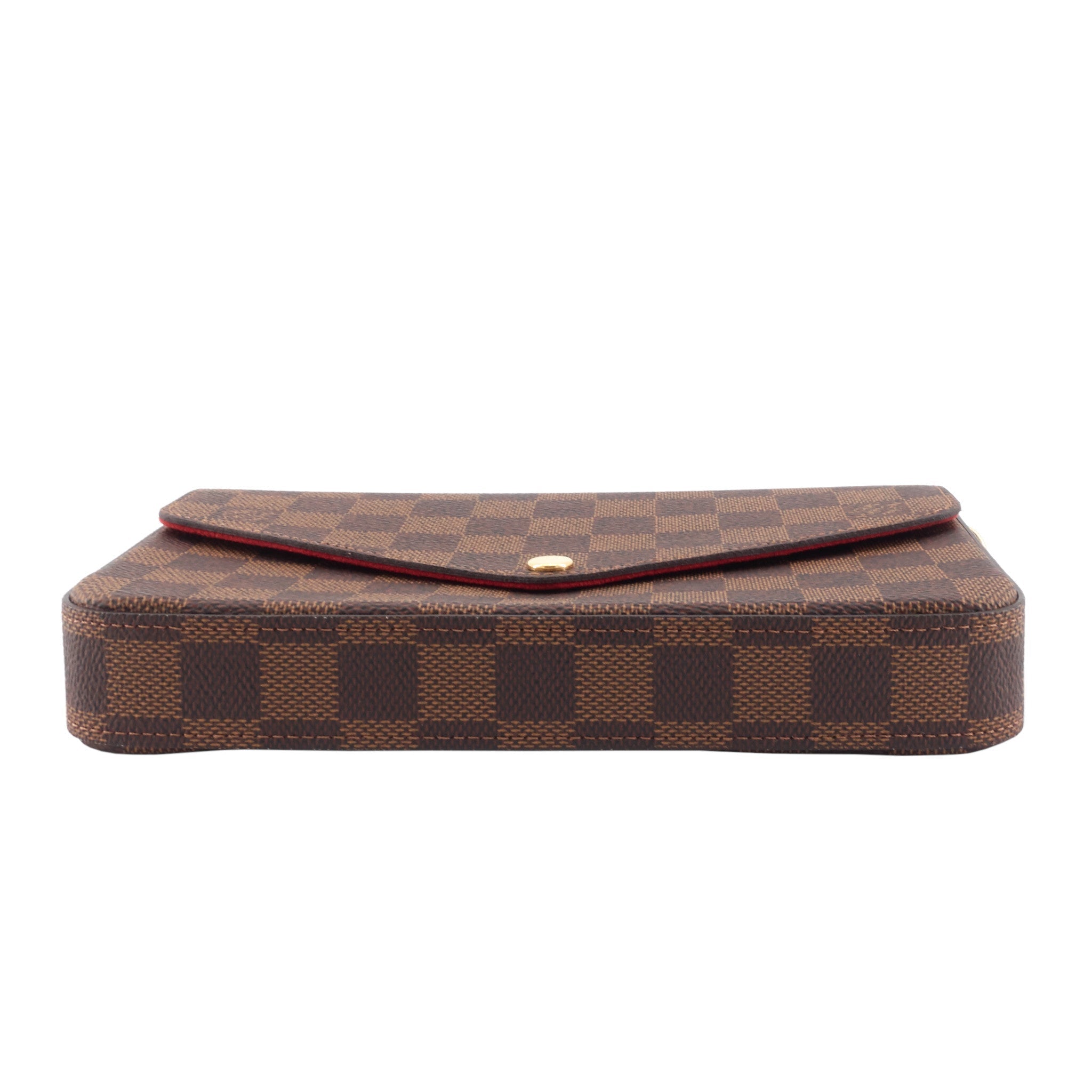 Louis Vuitto FÃ©licie Pochette Damier Ebene Canvas Bag