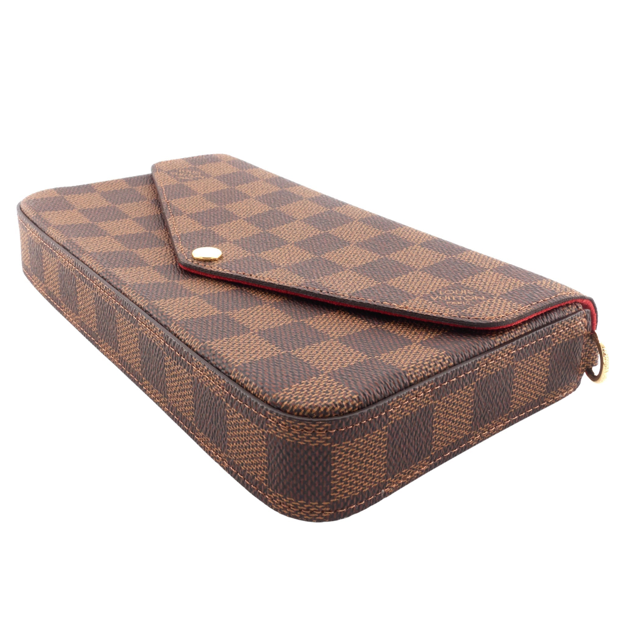 Louis Vuitto FÃ©licie Pochette Damier Ebene Canvas Bag