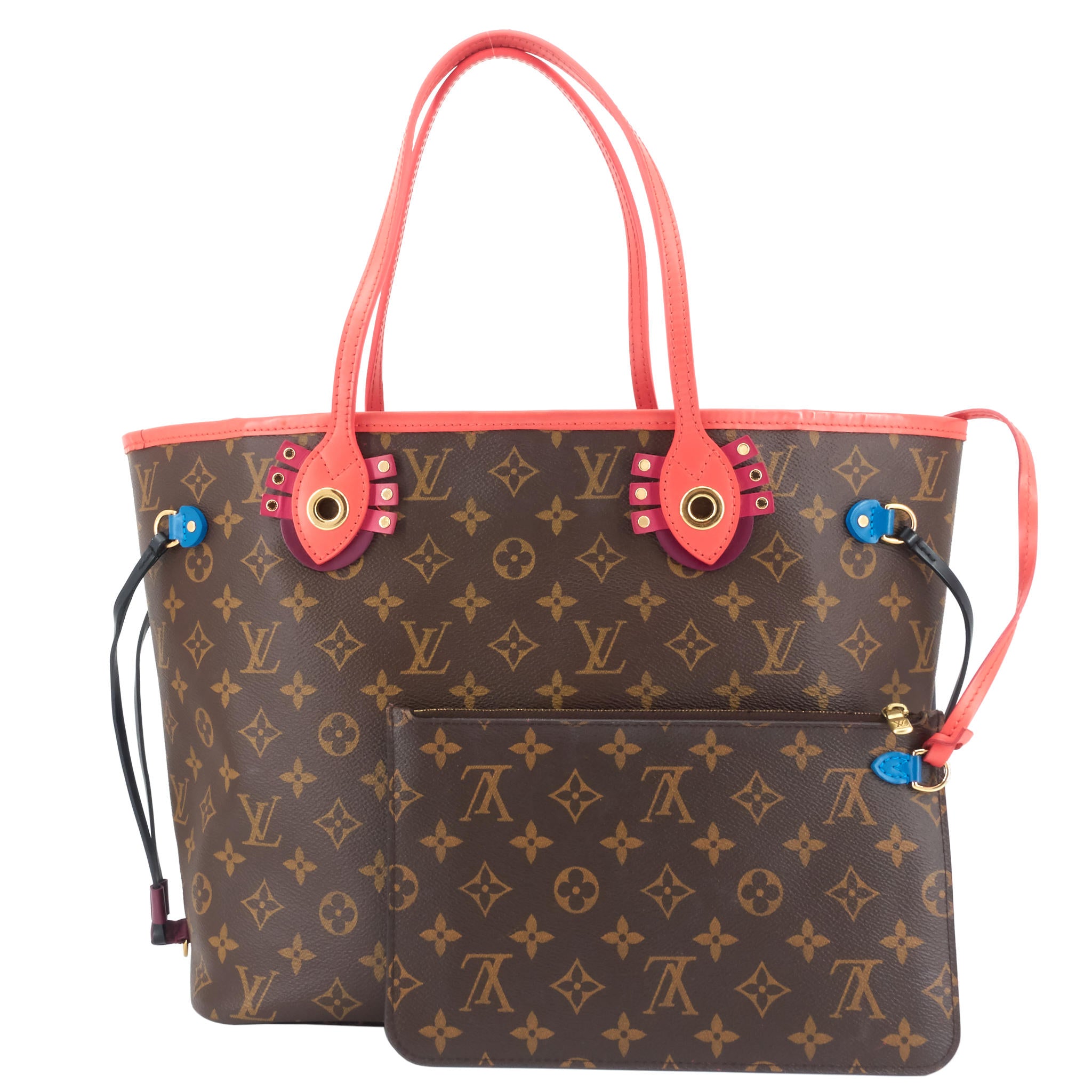 Louis Vuitto Neverfull MM Totem Limited Edition Monogram Canvas Bag
