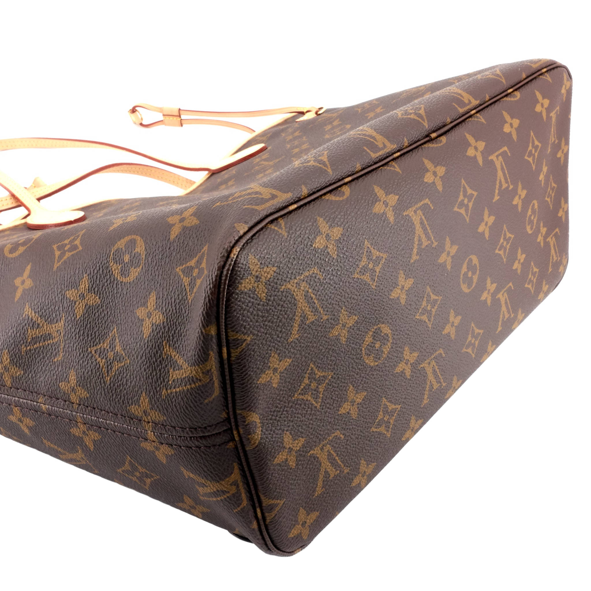 Louis Vuitto Neverfull MM Rabbit Monogram Canvas Bag with Pouch