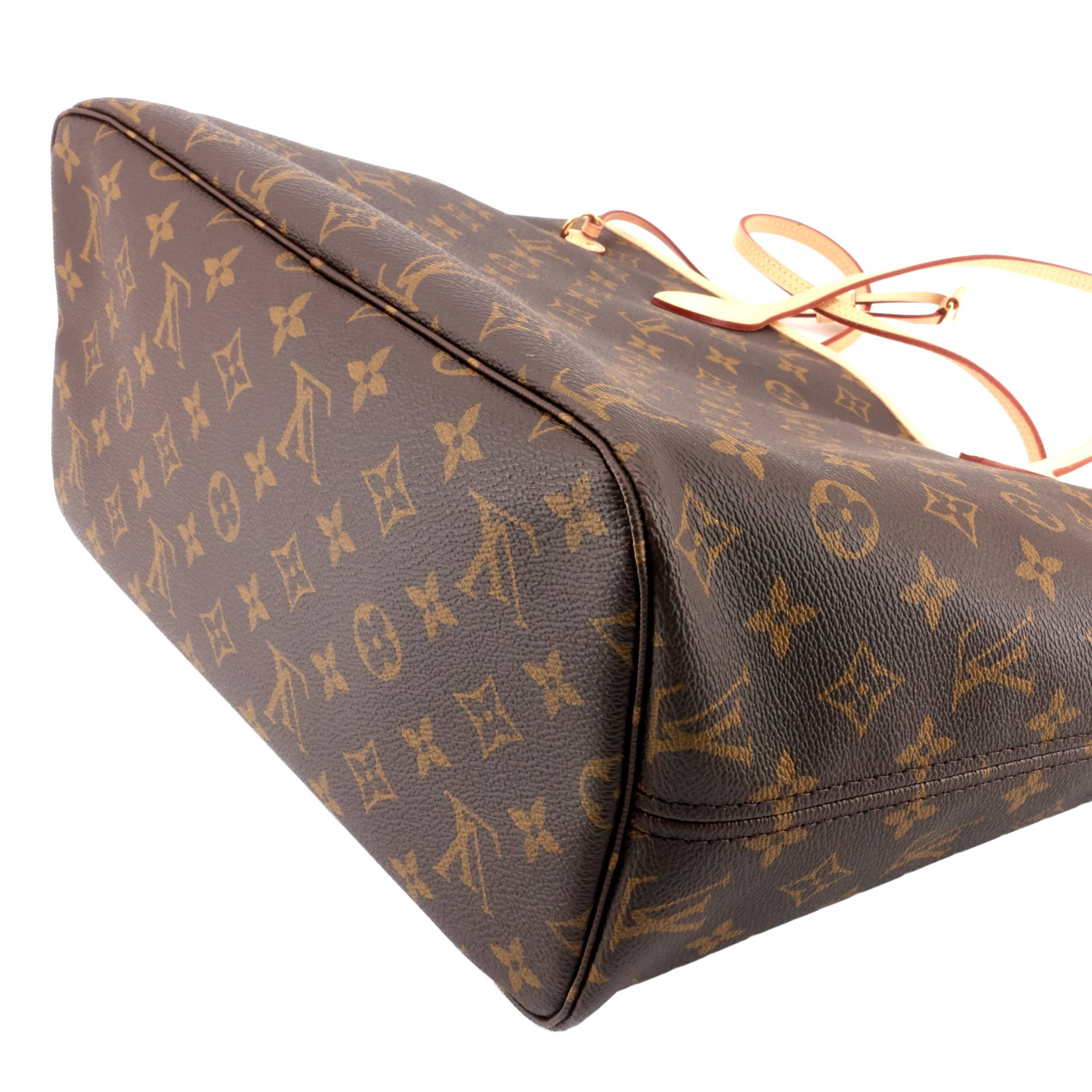 Louis Vuitto Neverfull MM Rabbit Monogram Canvas Bag with Pouch