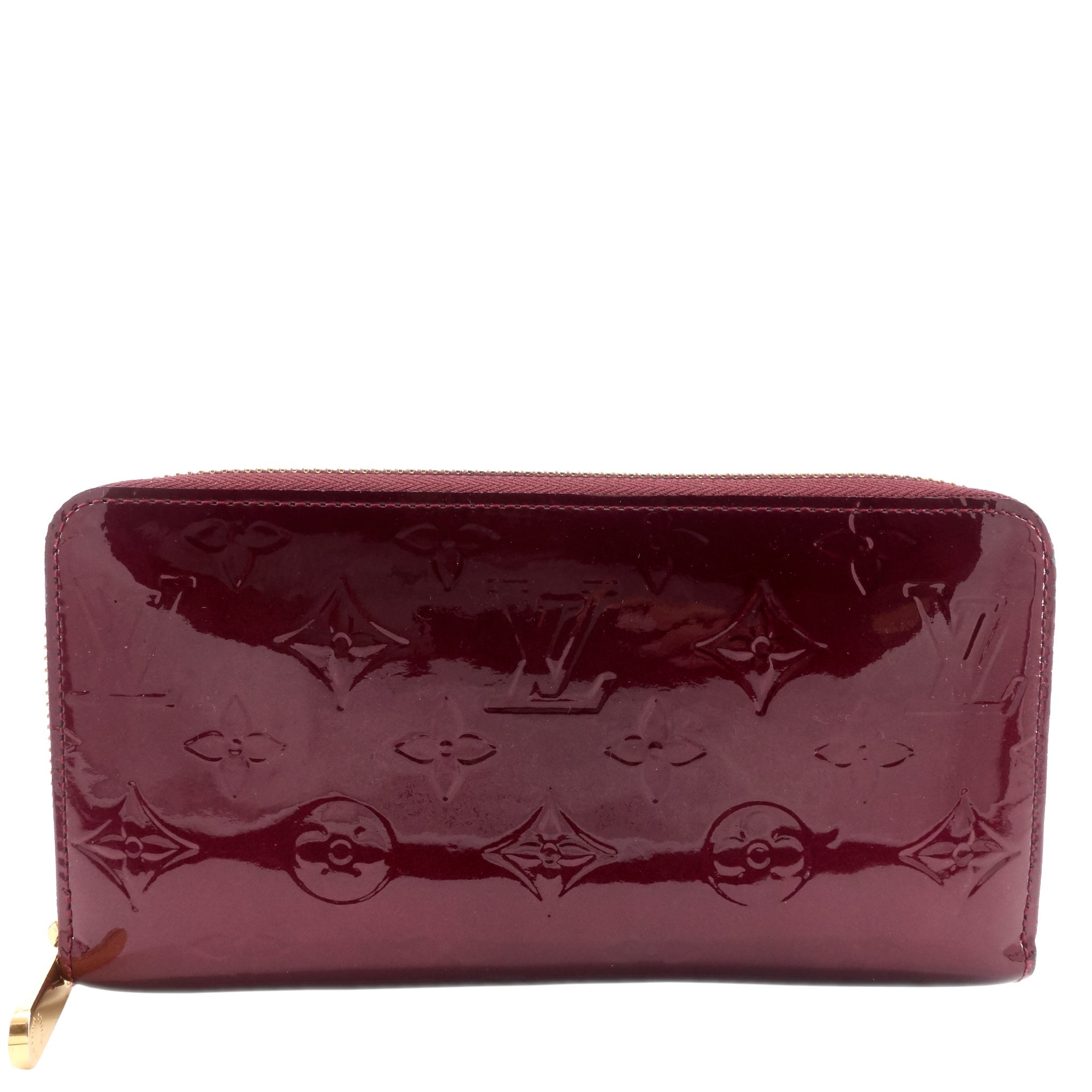 Louis Vuitto Zippy Monogram Vernis Leather Wallet