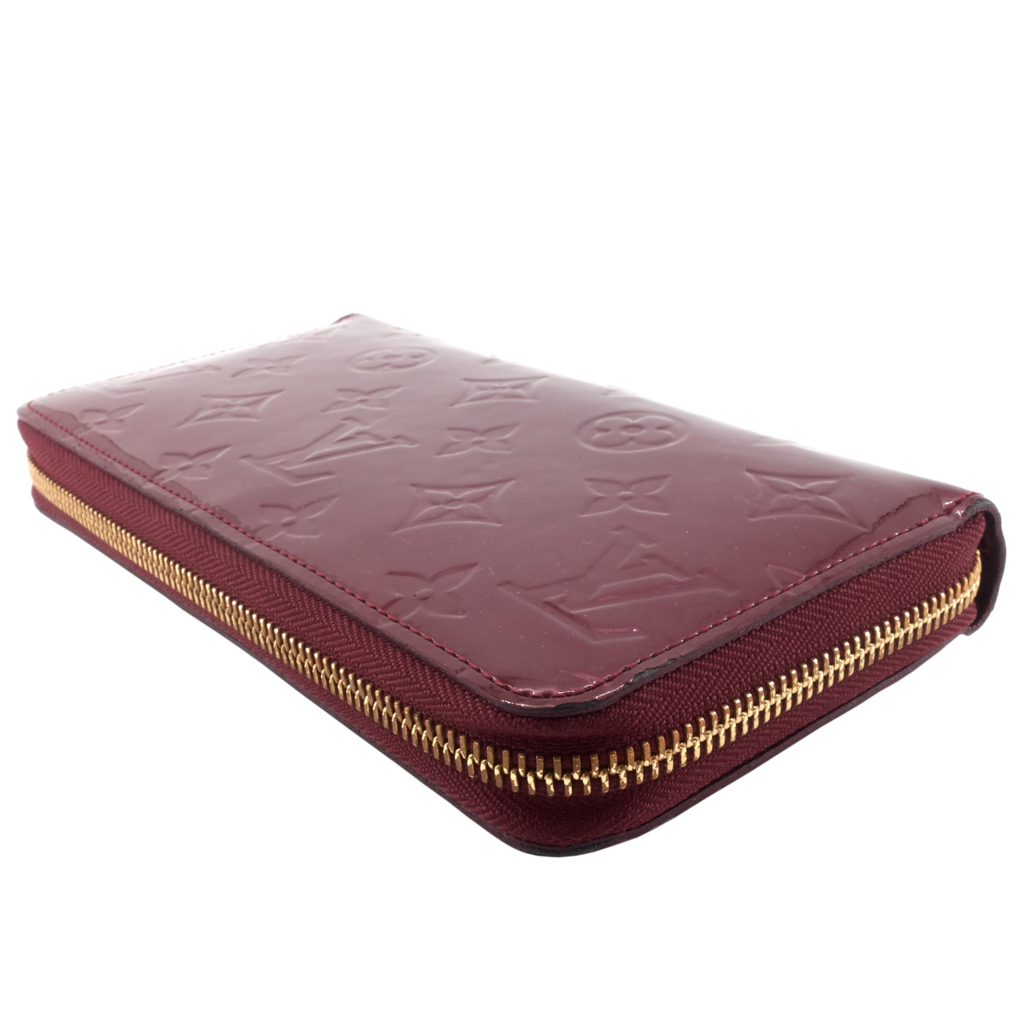 Louis Vuitto Zippy Monogram Vernis Leather Wallet