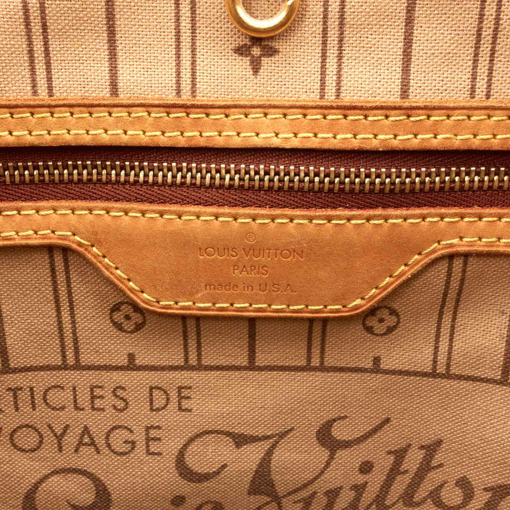 Louis Vuitto Neverfull MM Monogram Canvas Tote Bag