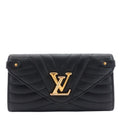 Louis Vuitto New Wave Calfskin Leather Long Wallet
