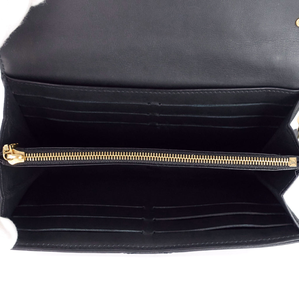 Louis Vuitto New Wave Calfskin Leather Long Wallet