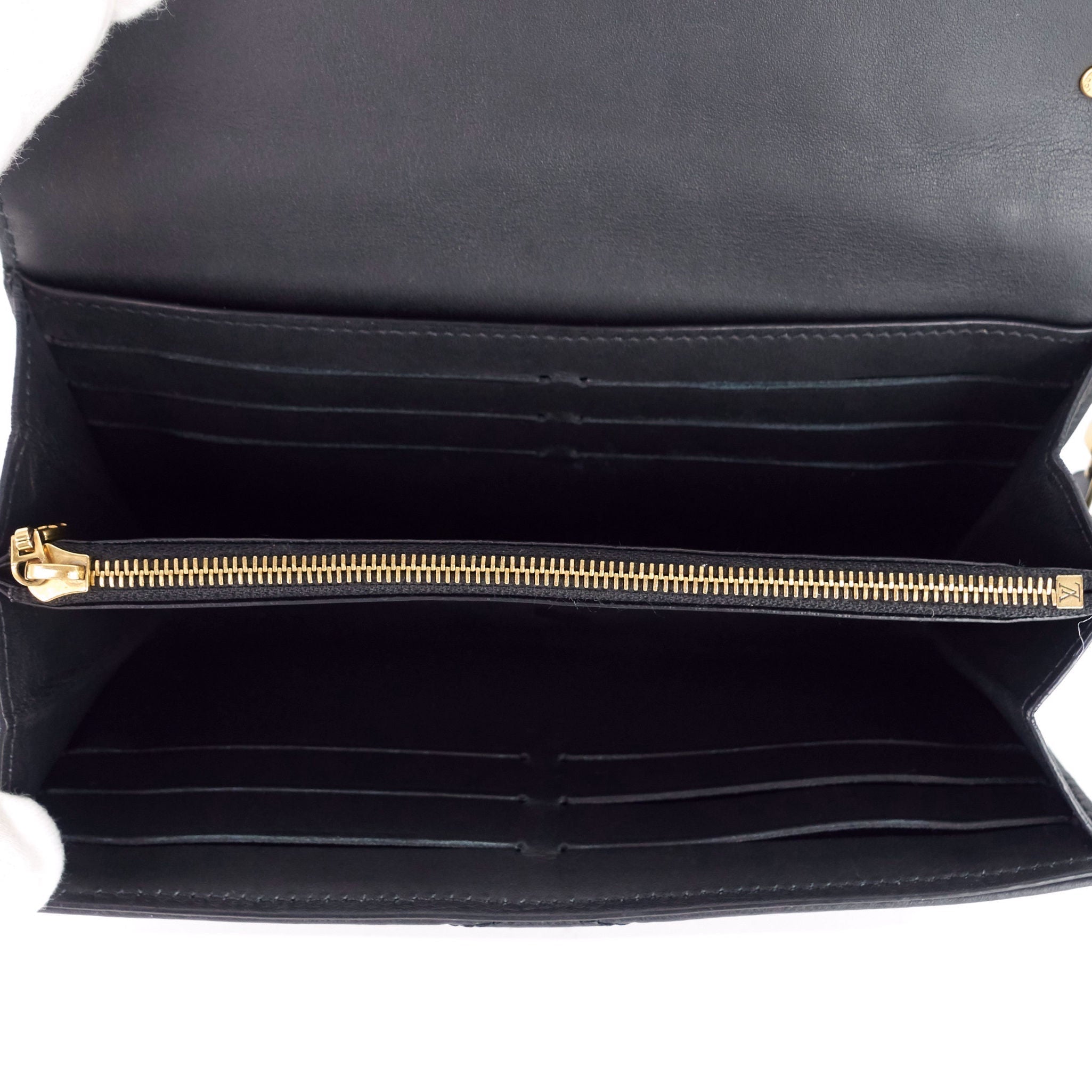 Louis Vuitto New Wave Calfskin Leather Long Wallet