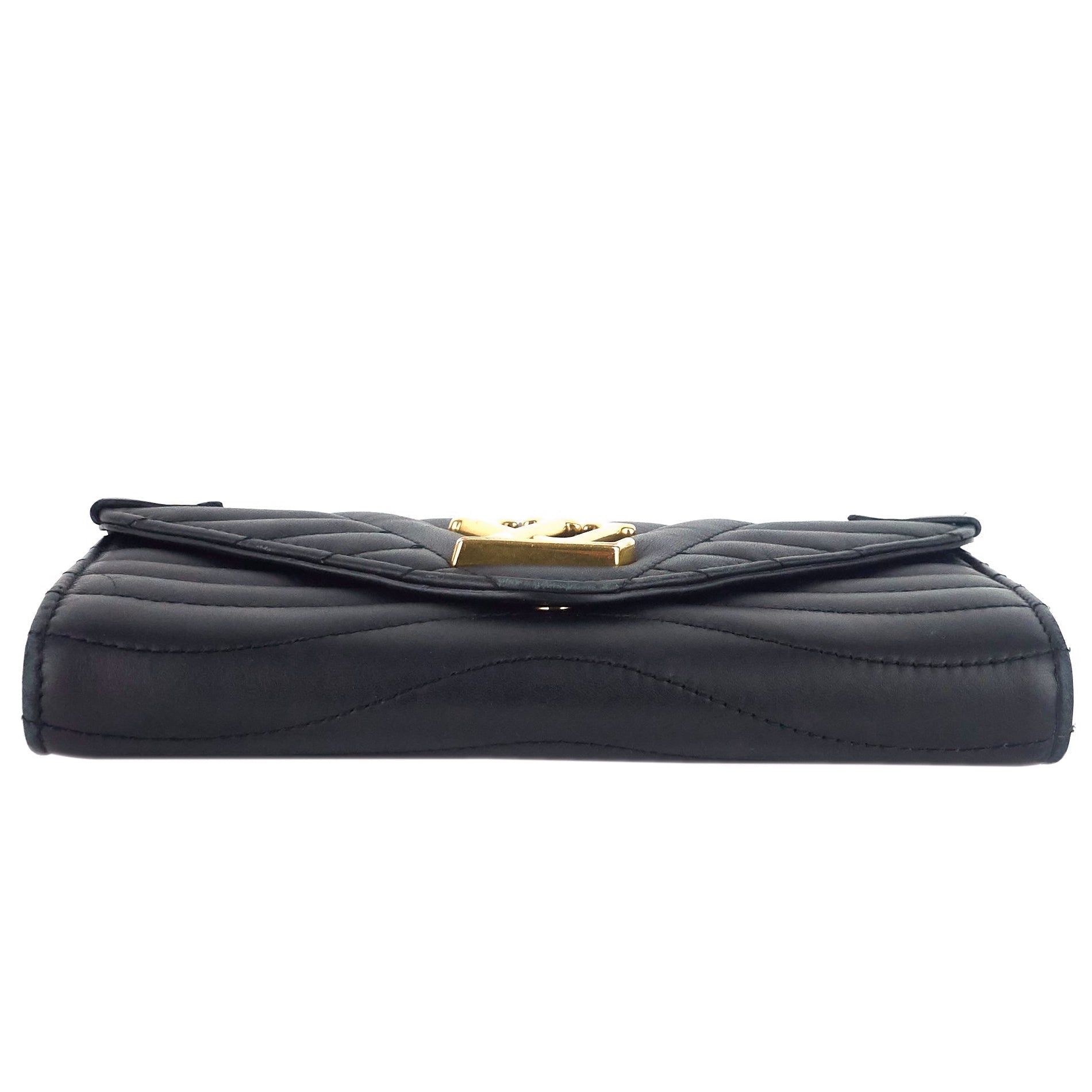 Louis Vuitto New Wave Calfskin Leather Long Wallet
