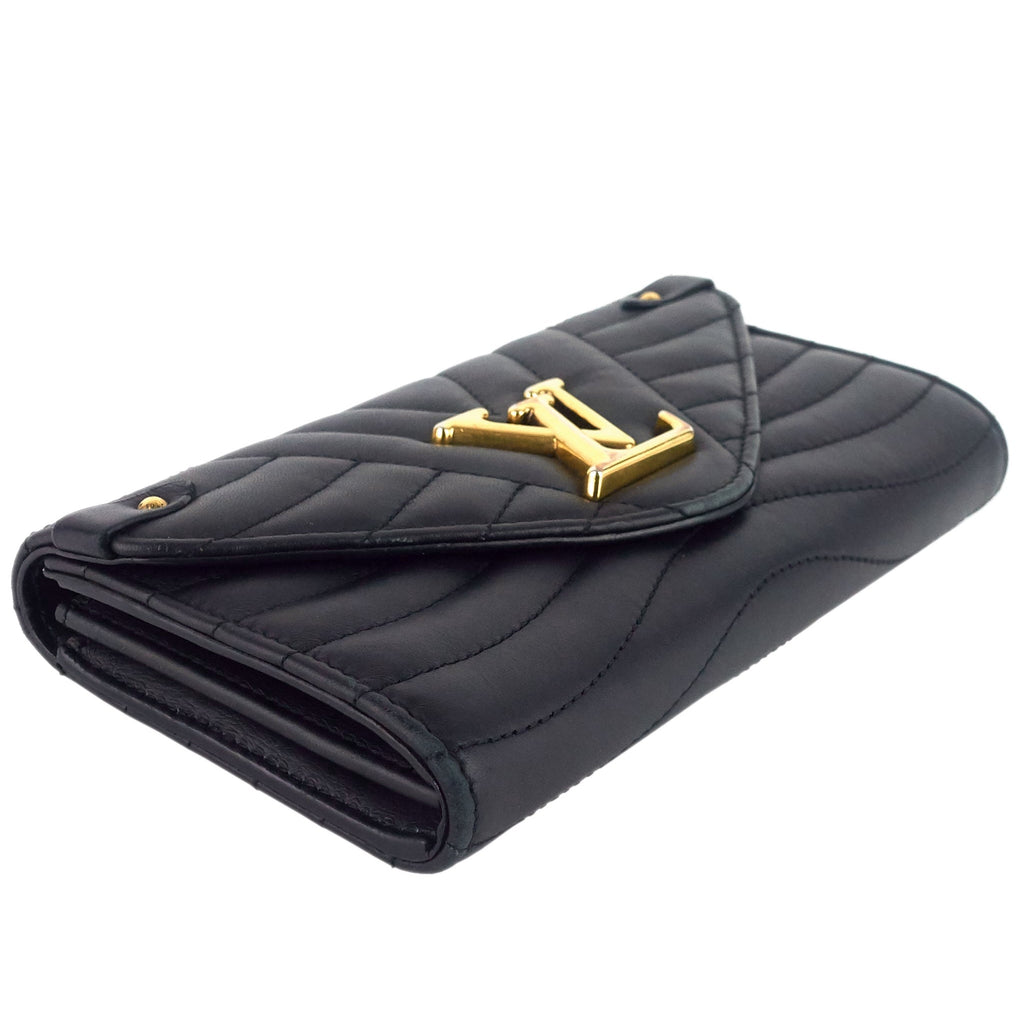 Louis Vuitto New Wave Calfskin Leather Long Wallet