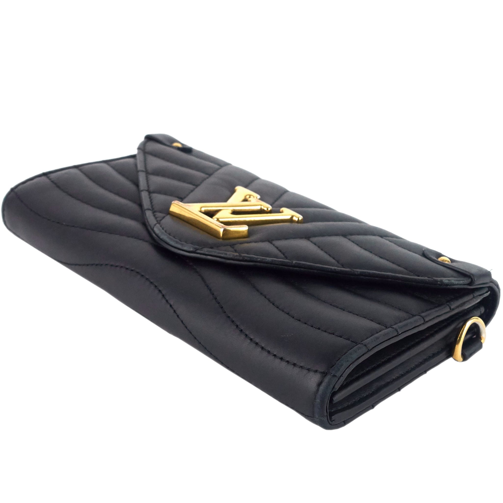 Louis Vuitto New Wave Calfskin Leather Long Wallet