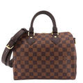 Louis Vuitto Speedy 25 BandouliÃ¨re Damier Ebene Canvas Bag