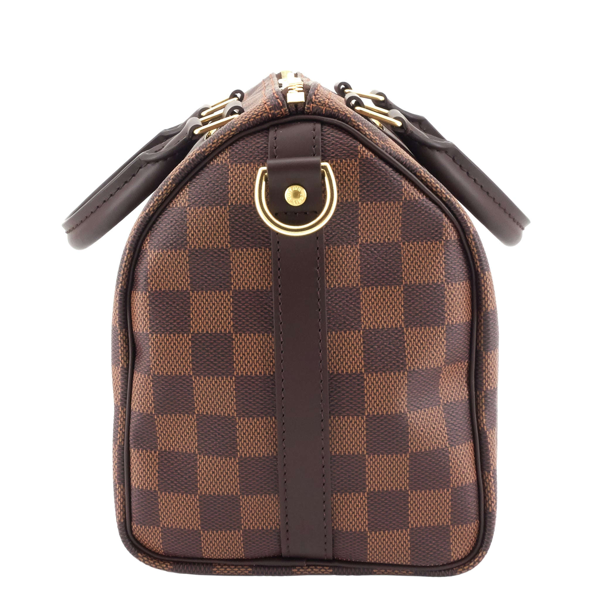 Louis Vuitto Speedy 25 BandouliÃ¨re Damier Ebene Canvas Bag