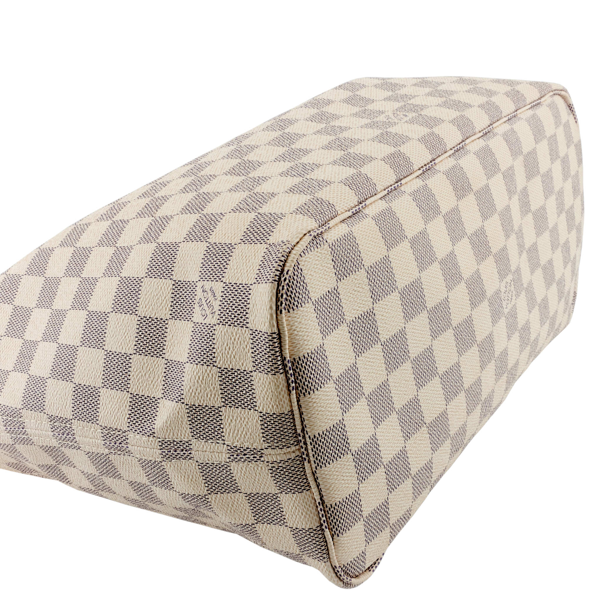 Louis Vuitto Neverfull MM Damier Azur Canvas with Pouch