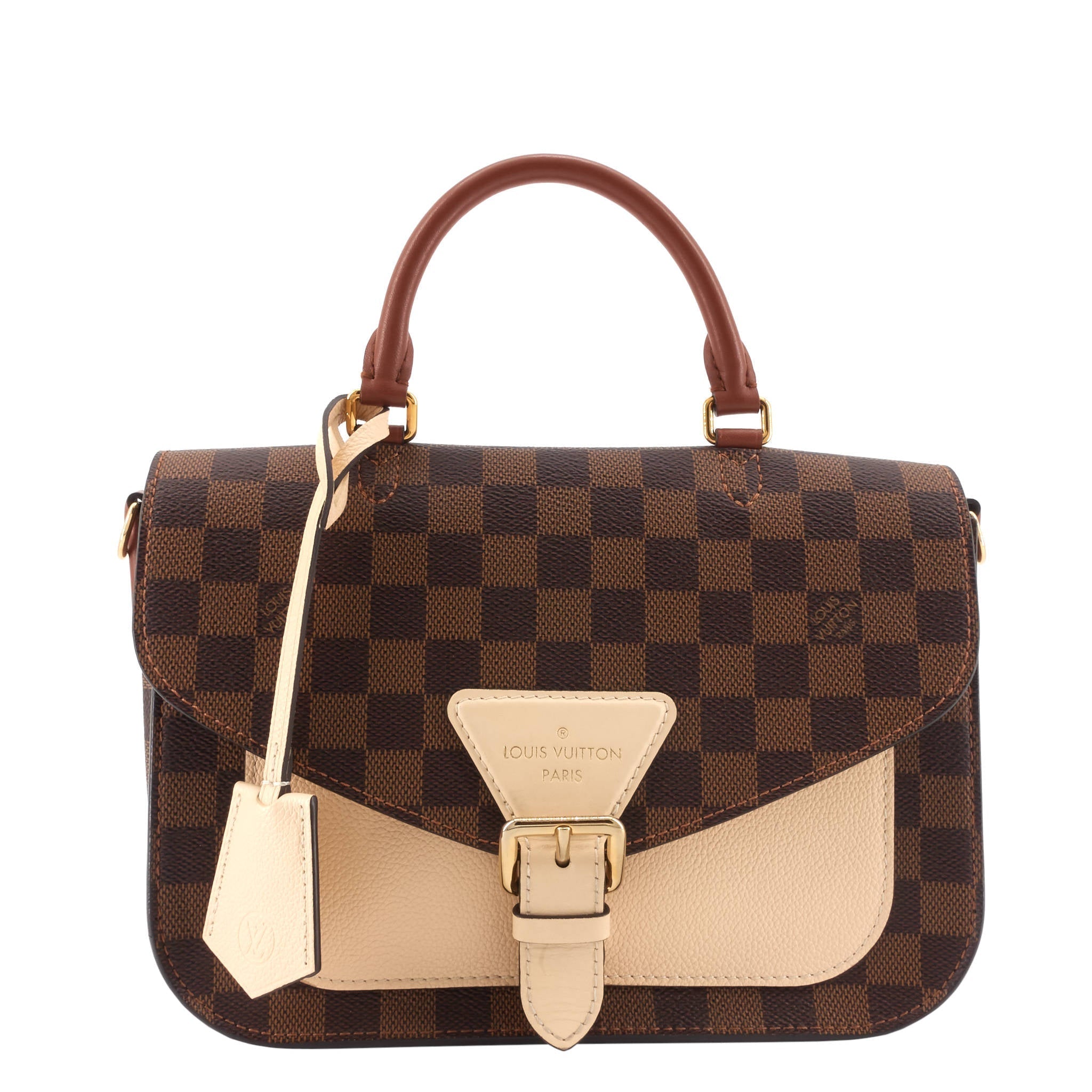 Louis Vuitto Beaumarchais Damier Ebene Canvas Bag