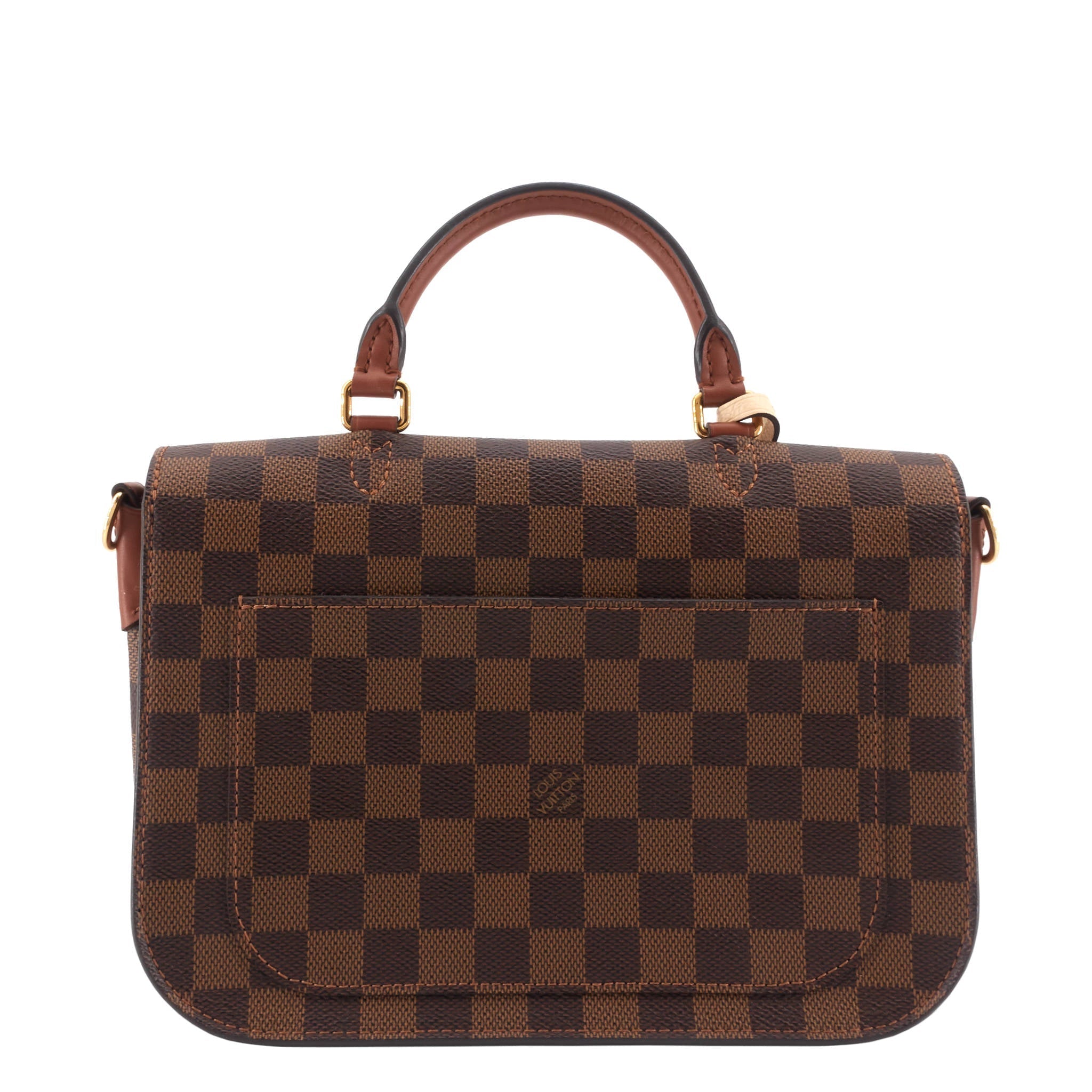Louis Vuitto Beaumarchais Damier Ebene Canvas Bag