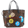 Louis Vuitto Neverfull MM World Tour Monogram Canvas Bag with Pouch