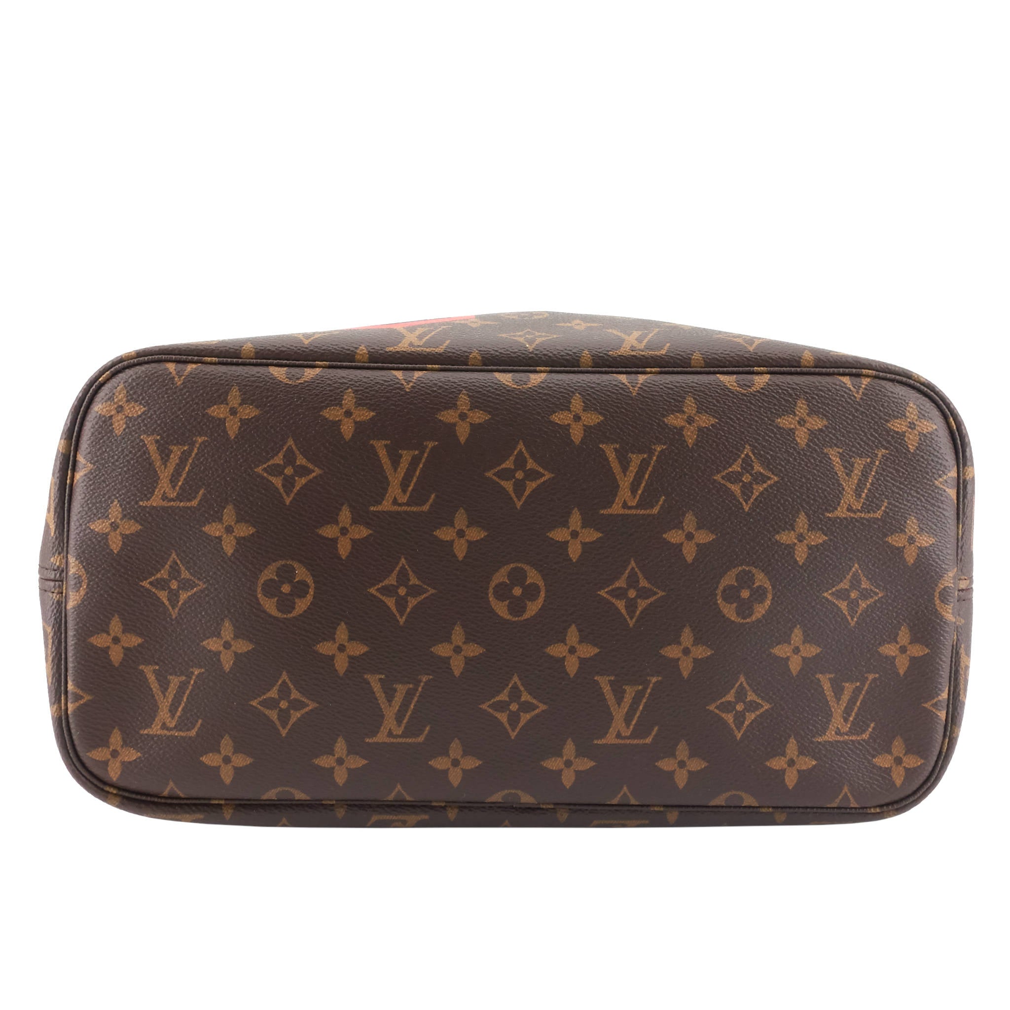 Louis Vuitto Neverfull MM World Tour Monogram Canvas Bag with Pouch