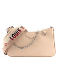 Louis Vuitto Easy Pouch On Strap Quartz Epi Leather Bag