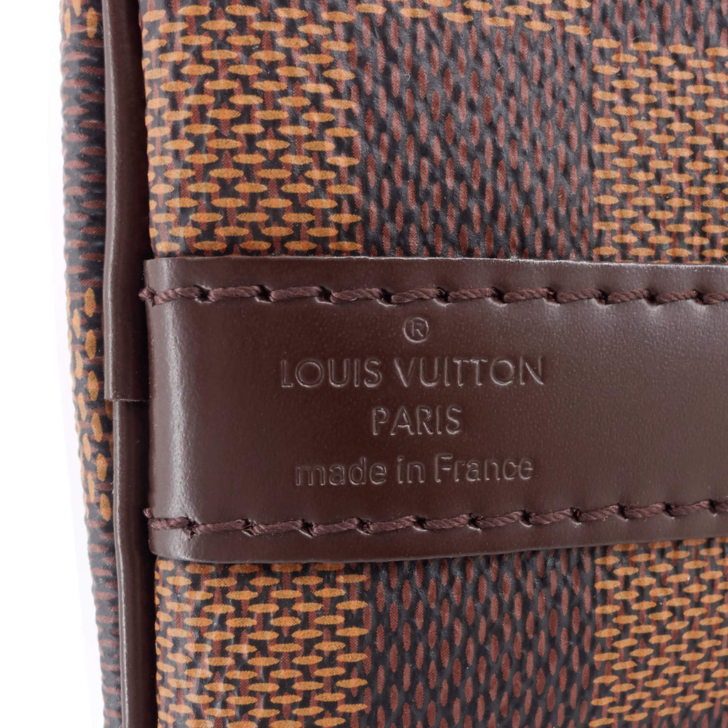 Louis Vuitto Speedy BandouliÃ¨re 30 Damier Ebene Canvas Bag