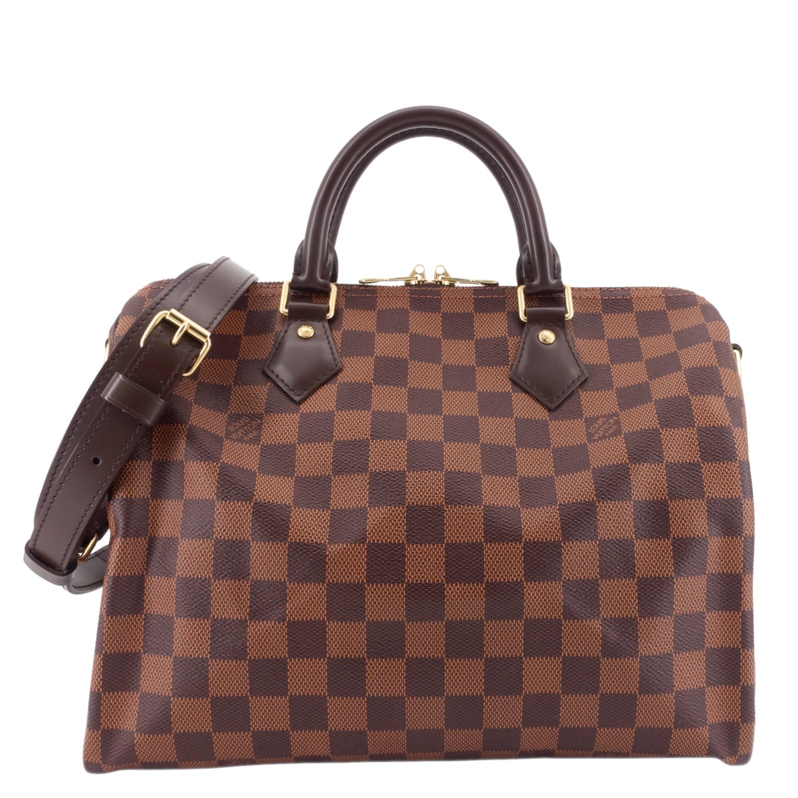 Louis Vuitto Speedy BandouliÃ¨re 30 Damier Ebene Canvas Bag