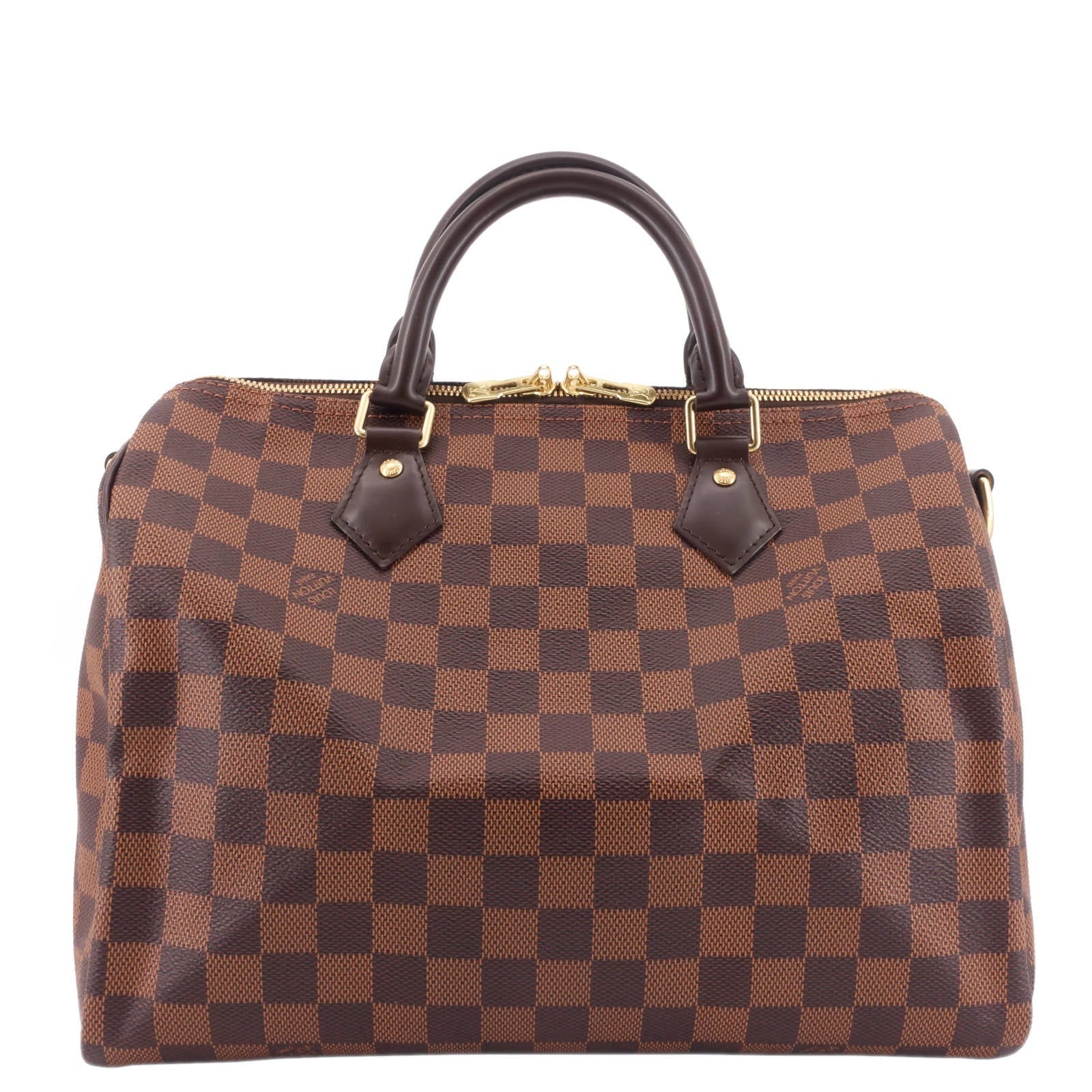 Louis Vuitto Speedy BandouliÃ¨re 30 Damier Ebene Canvas Bag