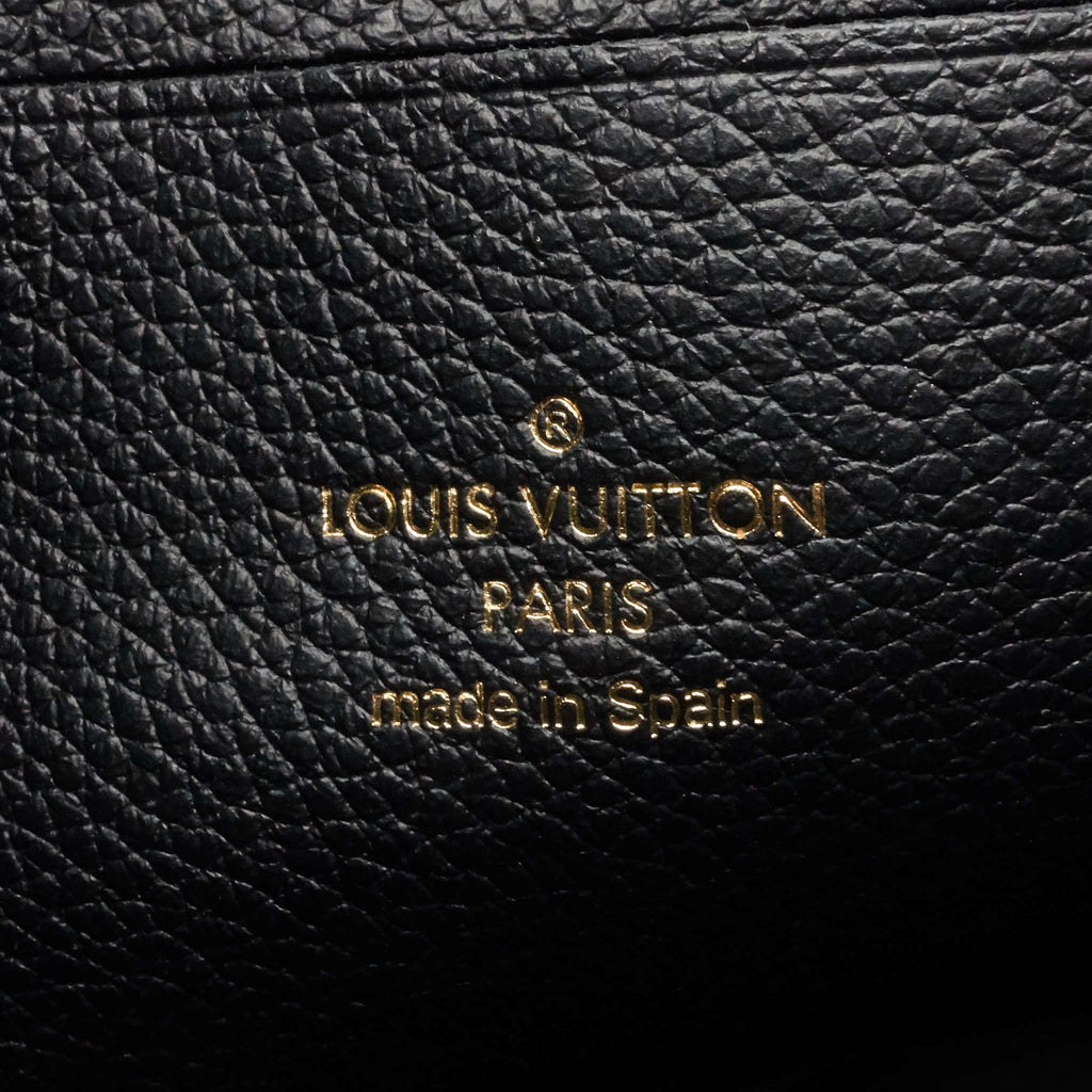 Louis Vuitto Double Zip Monogram Empreinte Leather Pouch on Chain