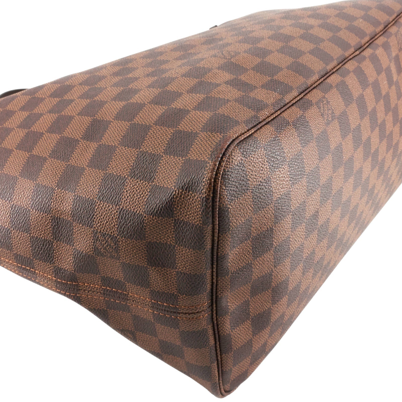 Louis Vuitto Neverfull GM Damier Ebene Canvas Bag with Pouch