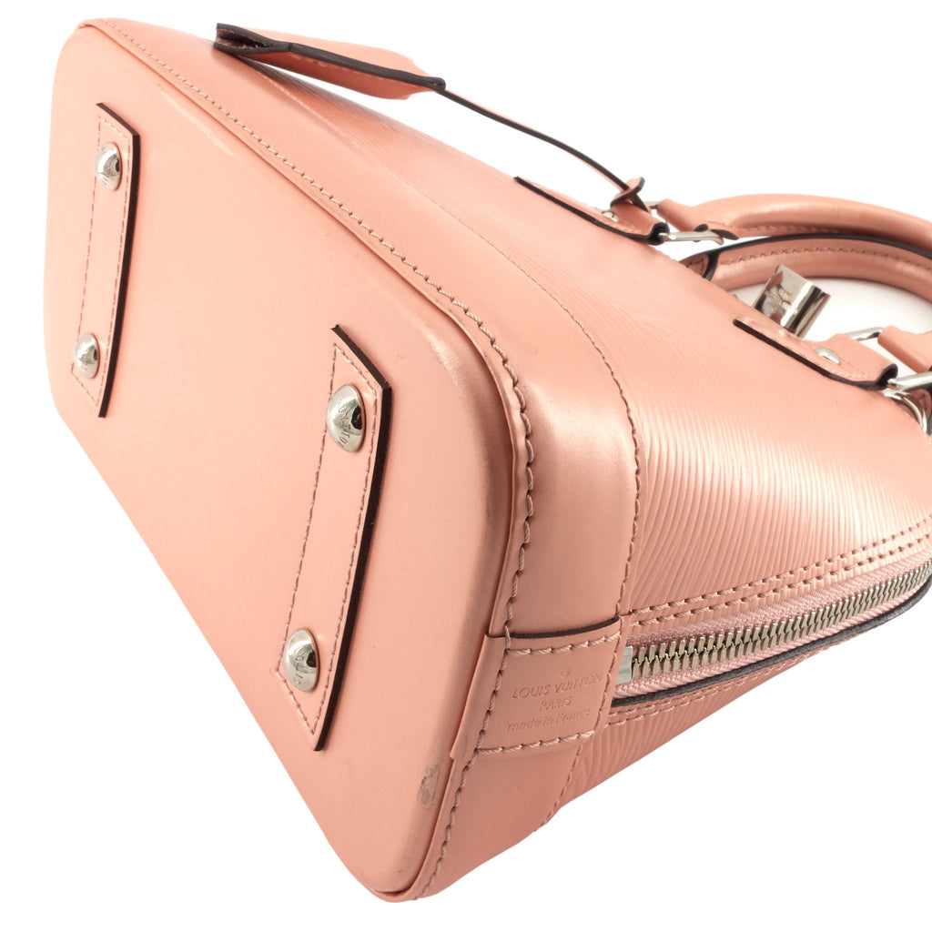 Louis Vuitto Alma BB Epi Leather Rose Nacre Bag