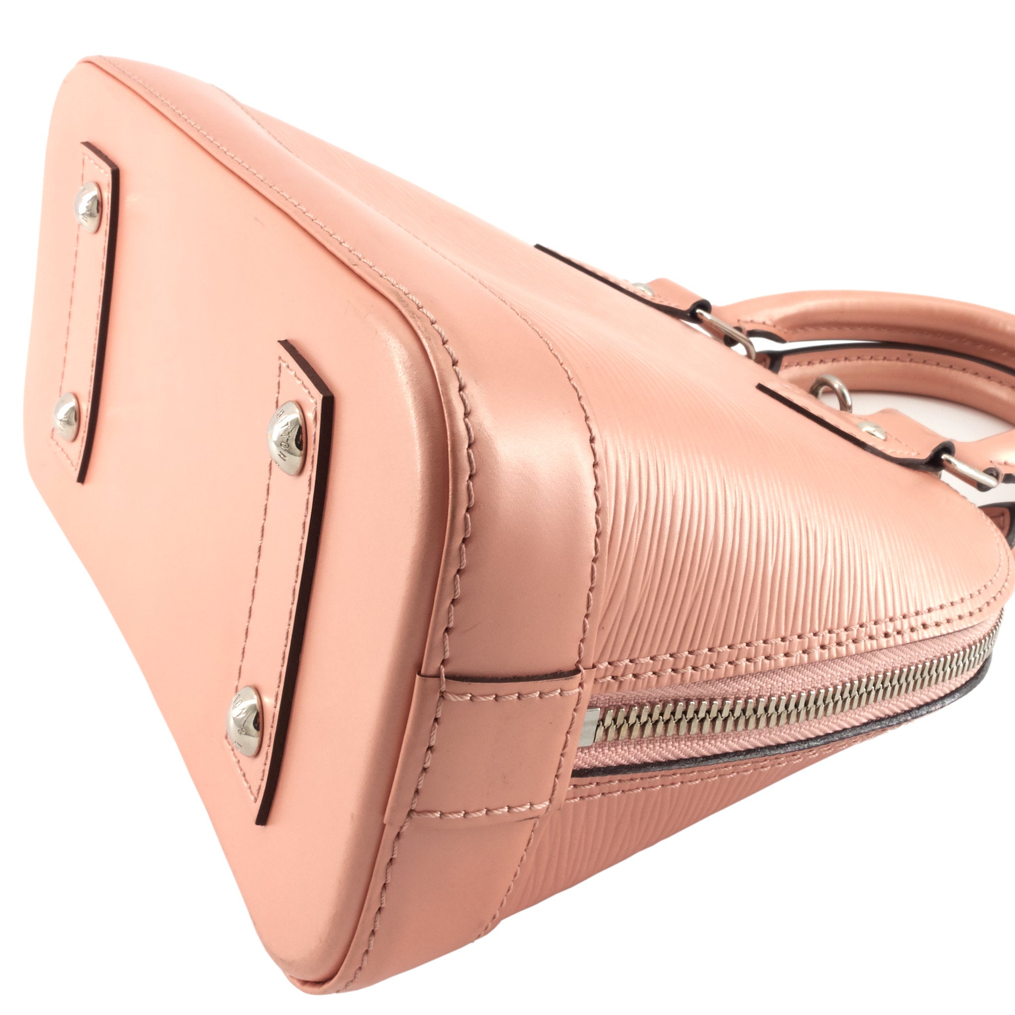 Louis Vuitto Alma BB Epi Leather Rose Nacre Bag