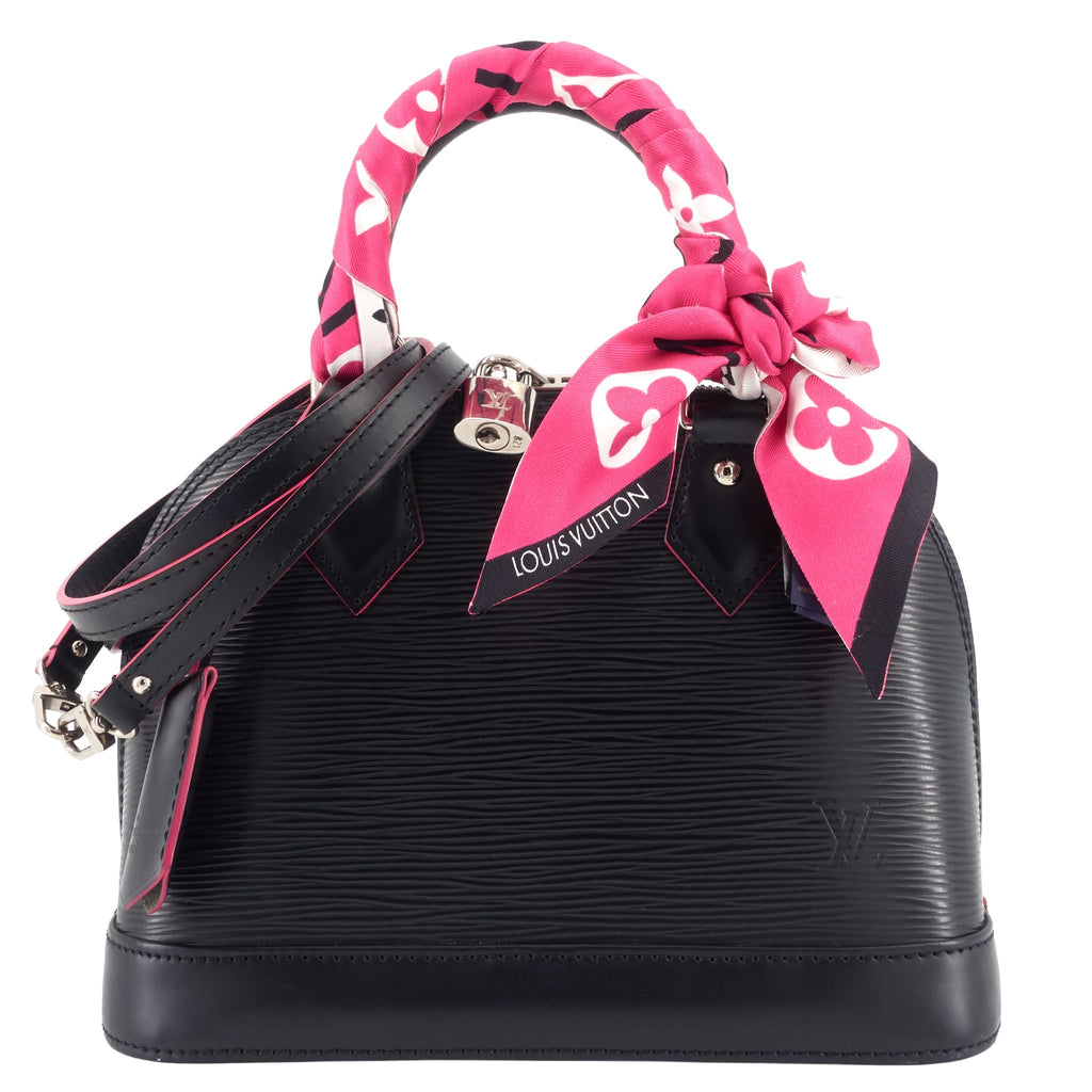 Louis Vuitto Alma BB Epi Leather Bag with Bandeau