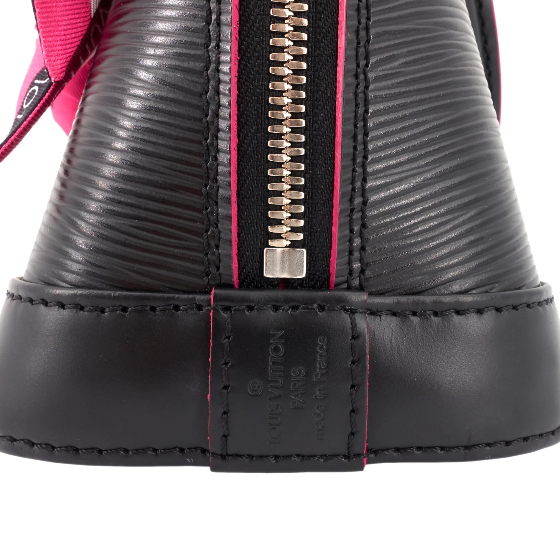 Louis Vuitto Alma BB Epi Leather Bag with Bandeau
