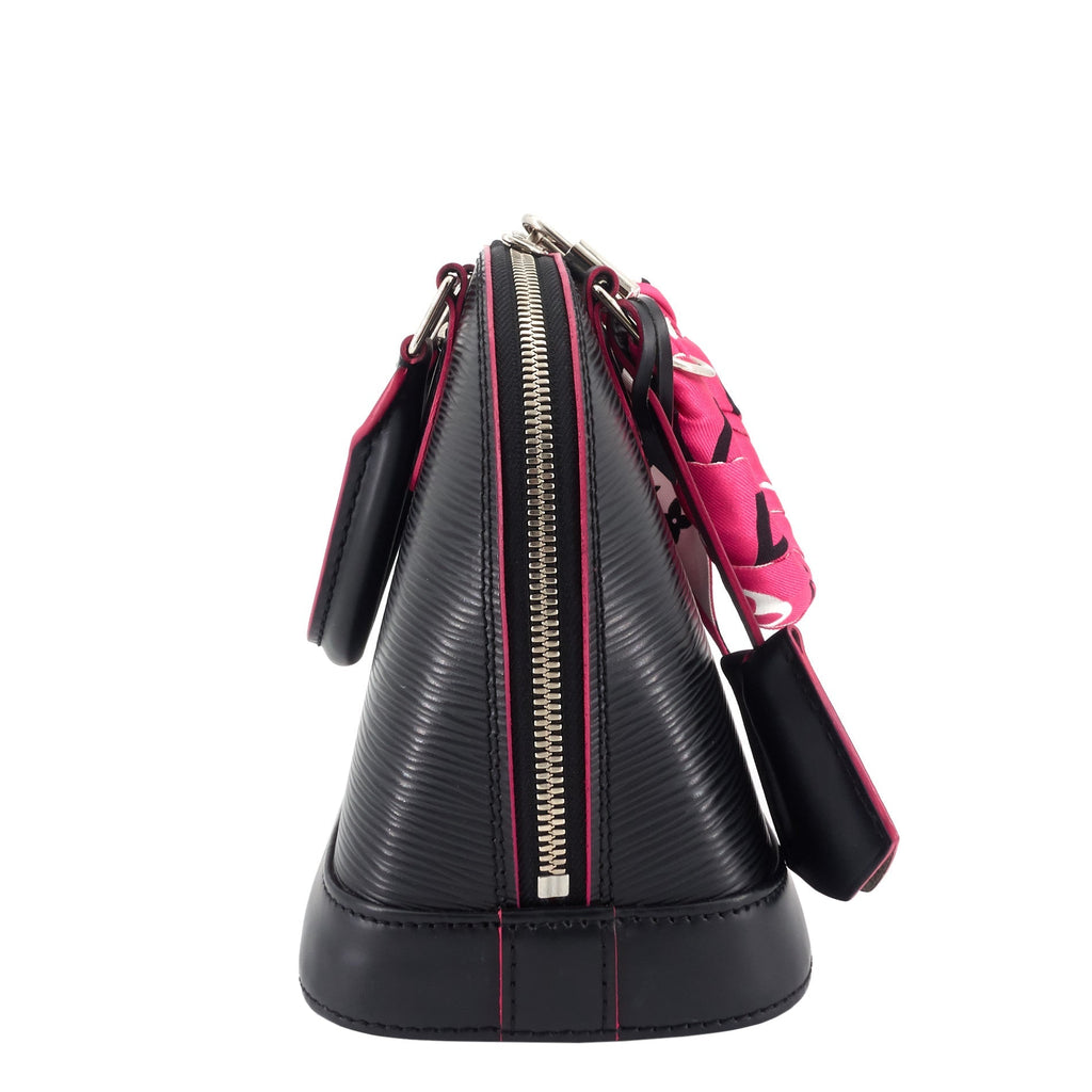 Louis Vuitto Alma BB Epi Leather Bag with Bandeau