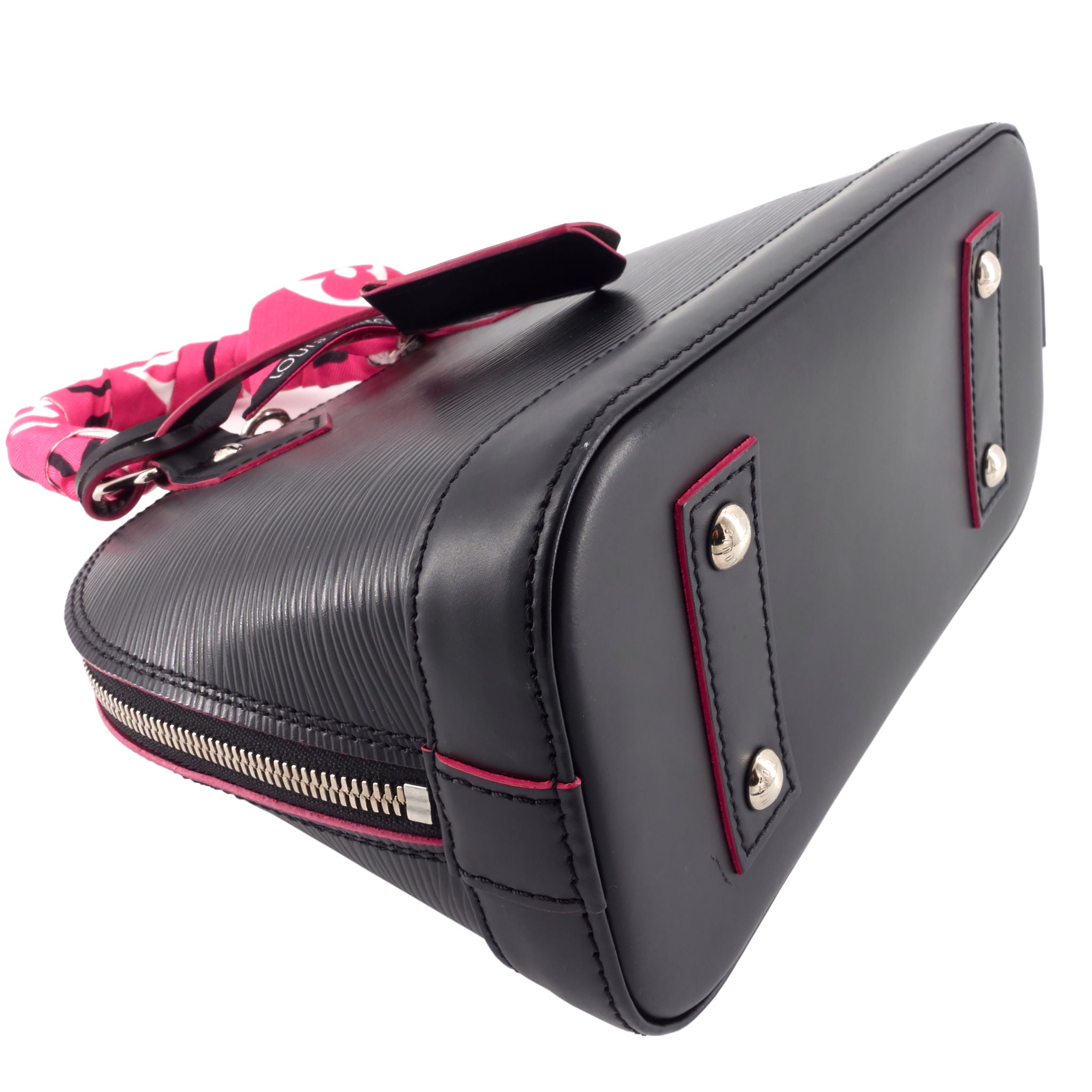 Louis Vuitto Alma BB Epi Leather Bag with Bandeau