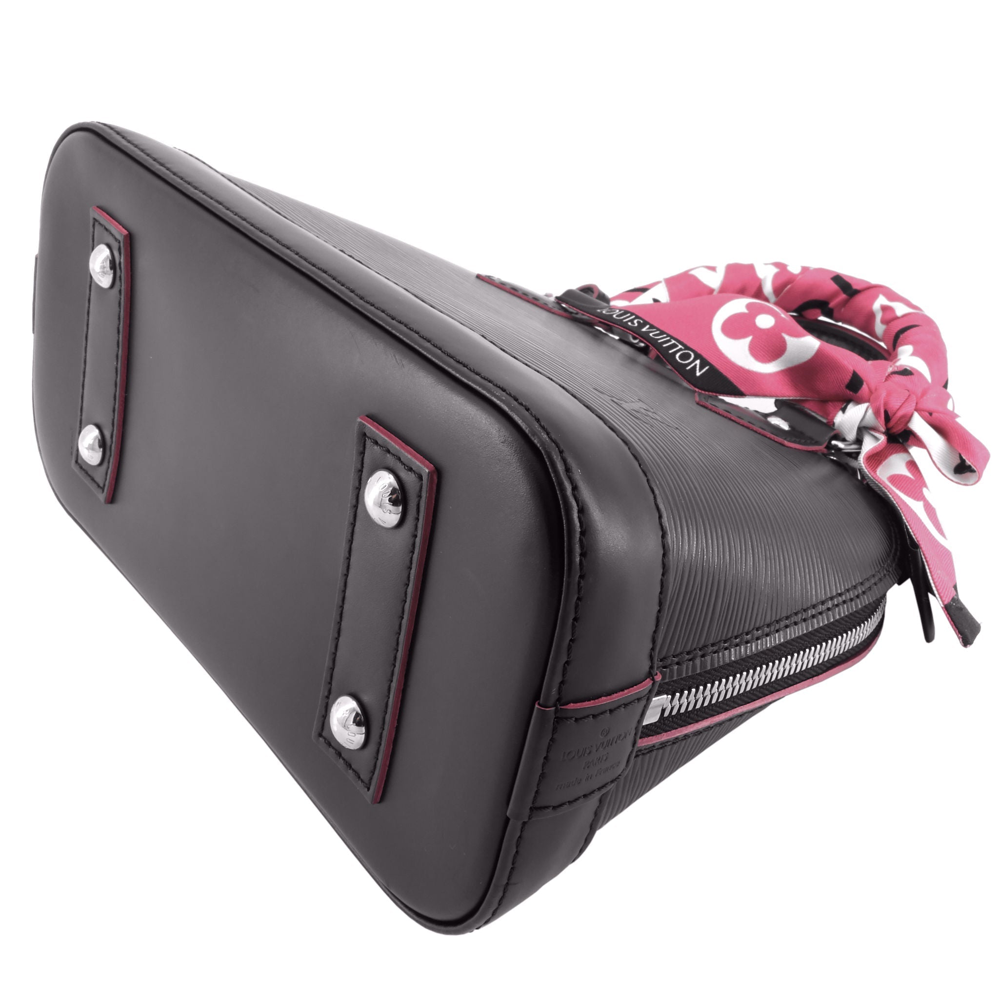 Louis Vuitto Alma BB Epi Leather Bag with Bandeau