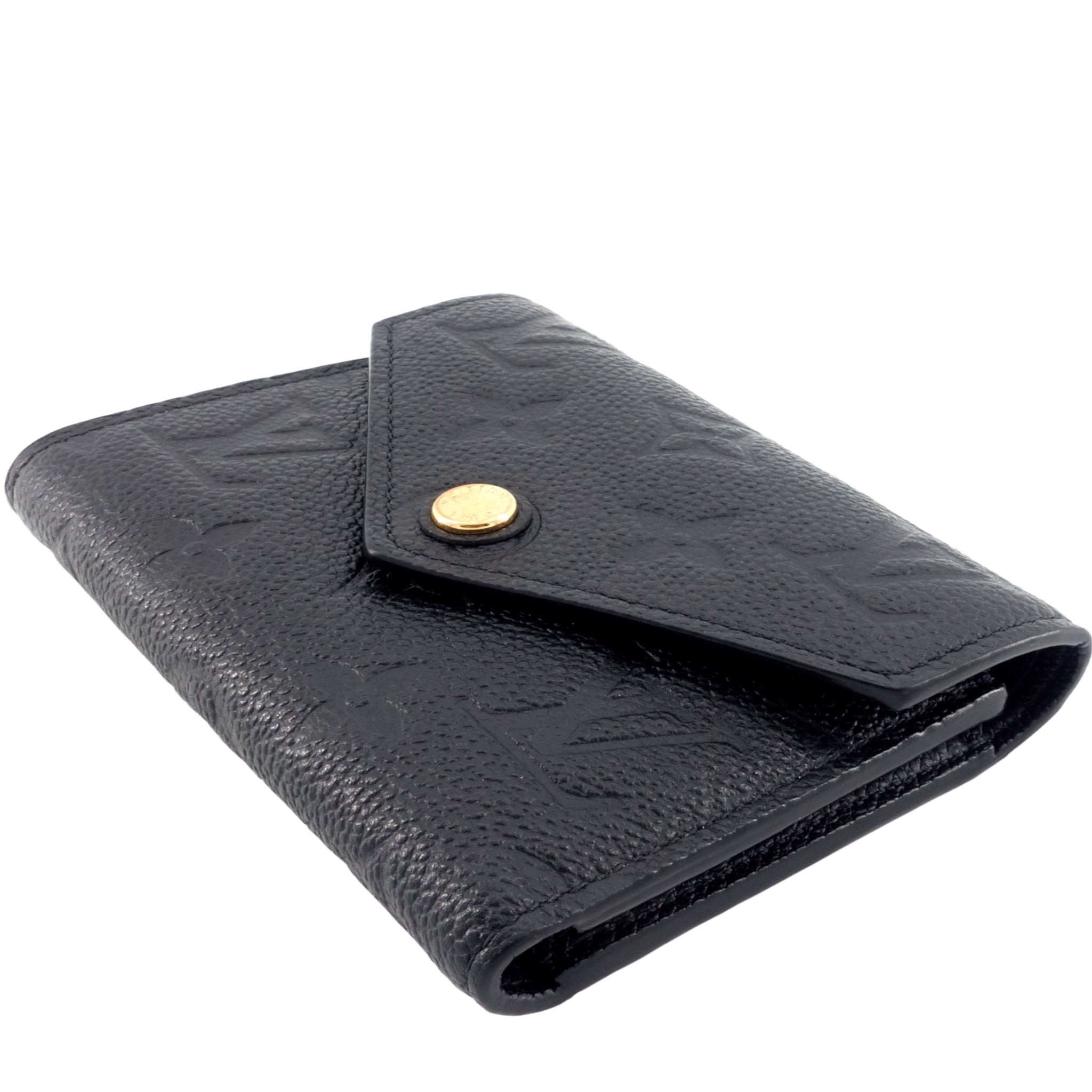 Louis Vuitto Victorine Monogram Empreinte Leather Bifold Wallet