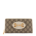 Gucci Horsebit 1955 GG Supreme Canvas Zip Around Wallet