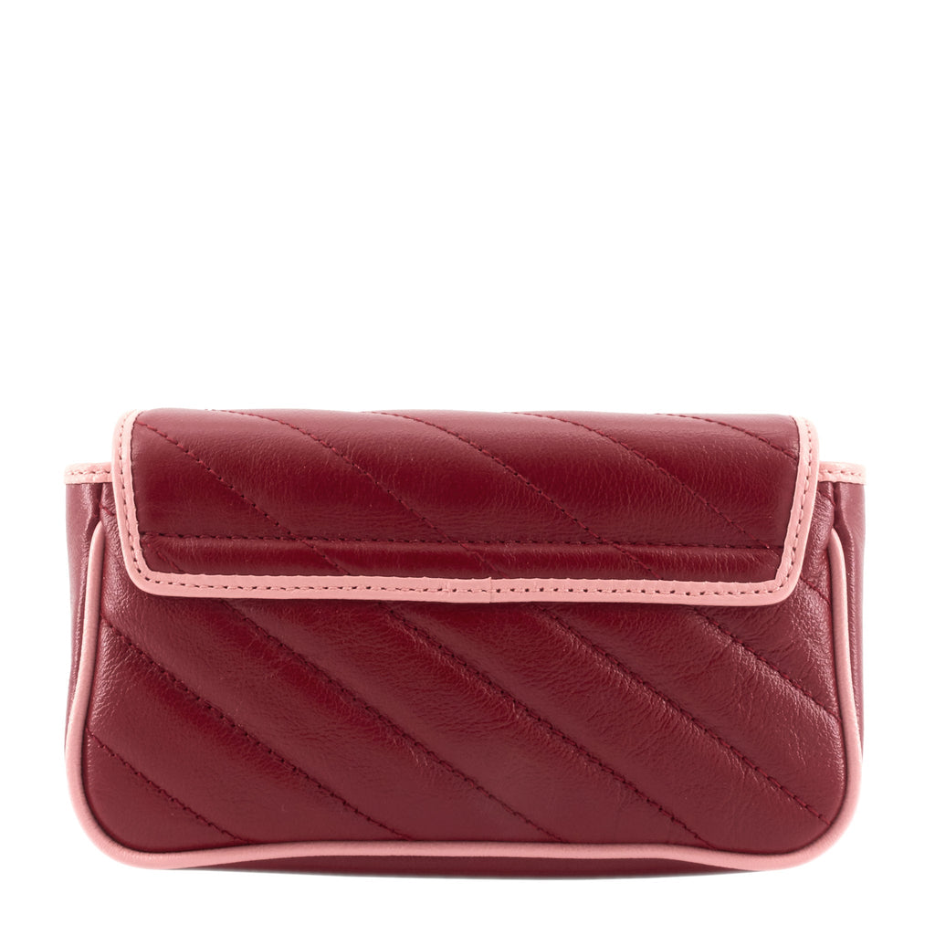 Gucci Azalea Enameled Torchon GG Marmont Wallet